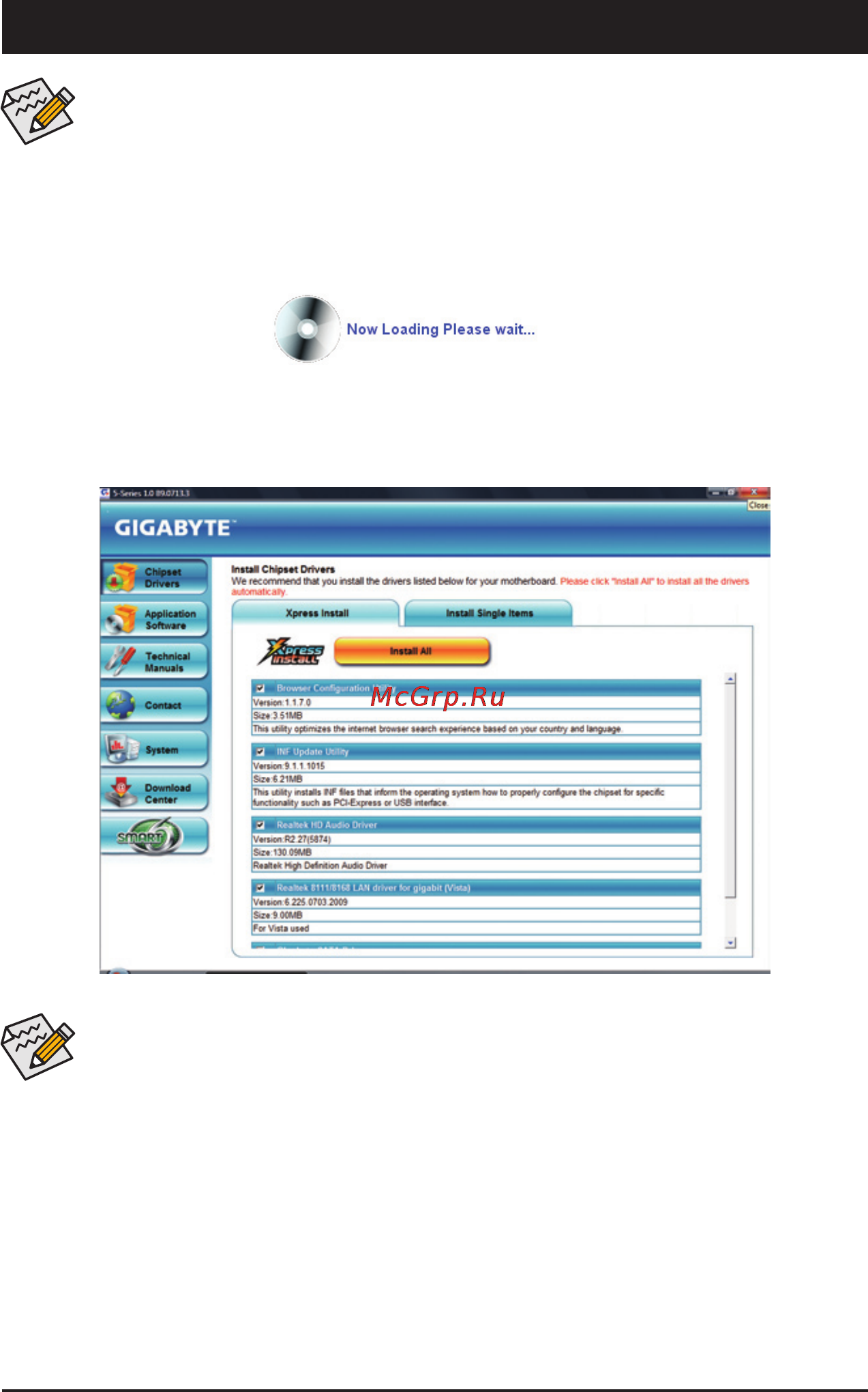 Gigabyte GA-P55-US3L  (REV. 2.1) [59/112] Chapter 3 drivers installation