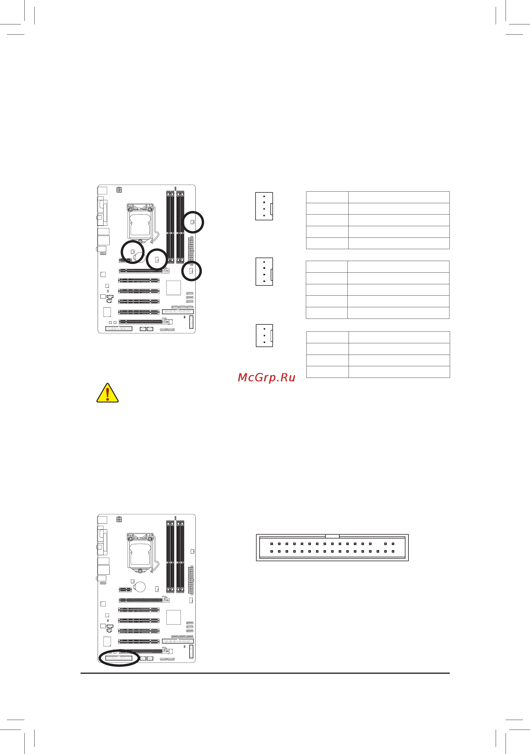 Gigabyte GA-P55-US3L  (REV. 2.3) [17/26] Перемычки для замыкания контактных групп fan разъемов