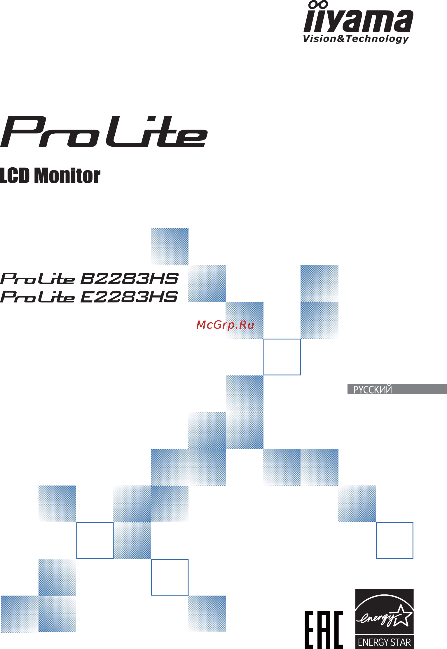 Iiyama ProLite E2283HS-B1 Инструкция по эксплуатации онлайн