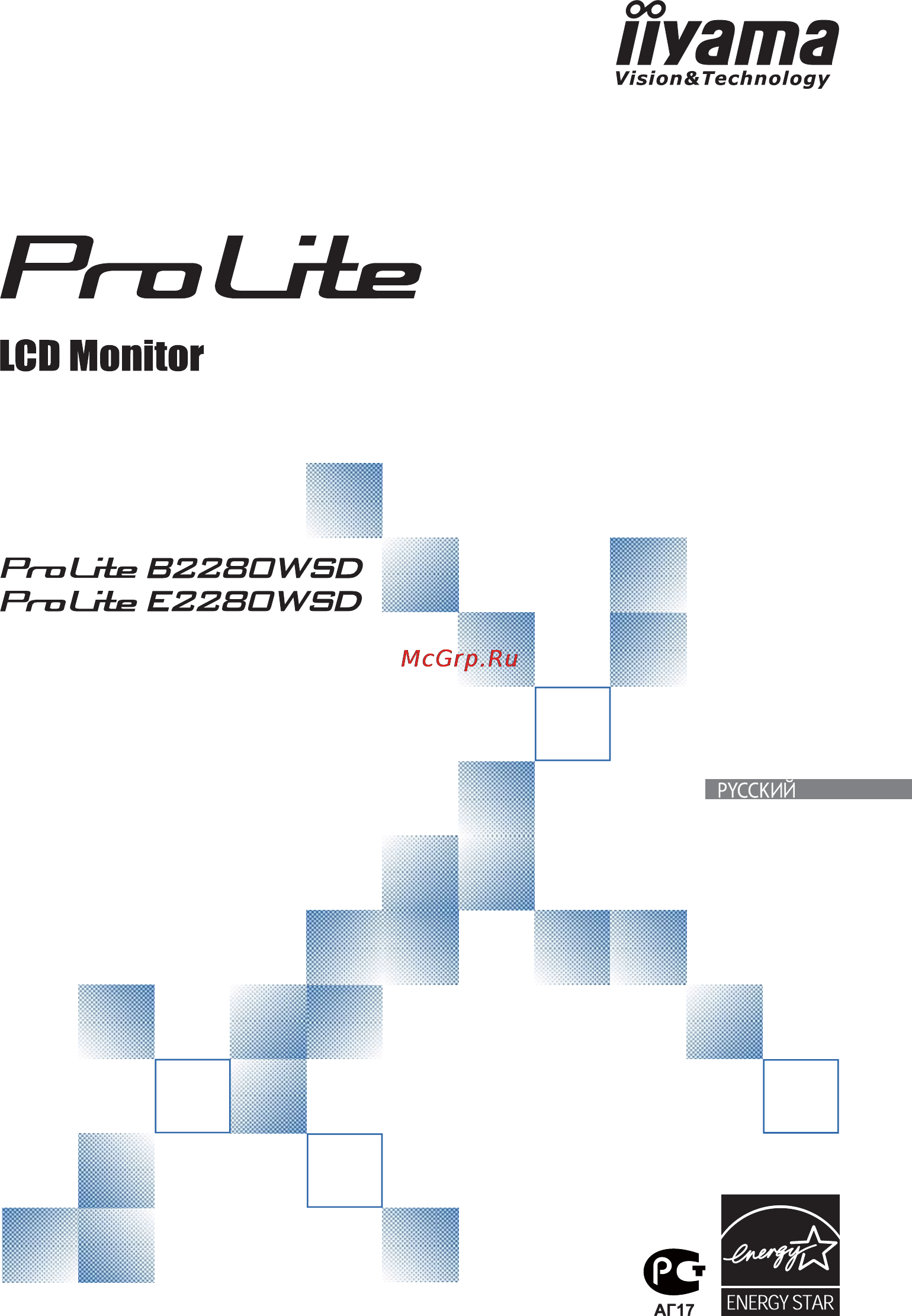 Iiyama ProLite E2280WSD-B1 Инструкция по эксплуатации онлайн