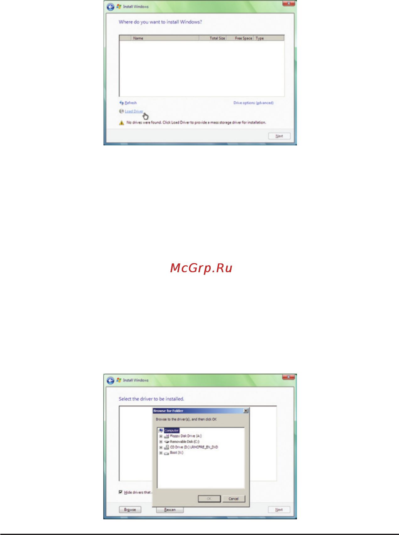 Gigabyte GA-H55-USB3  (REV. 2.0) [90/112] B installing windows vista