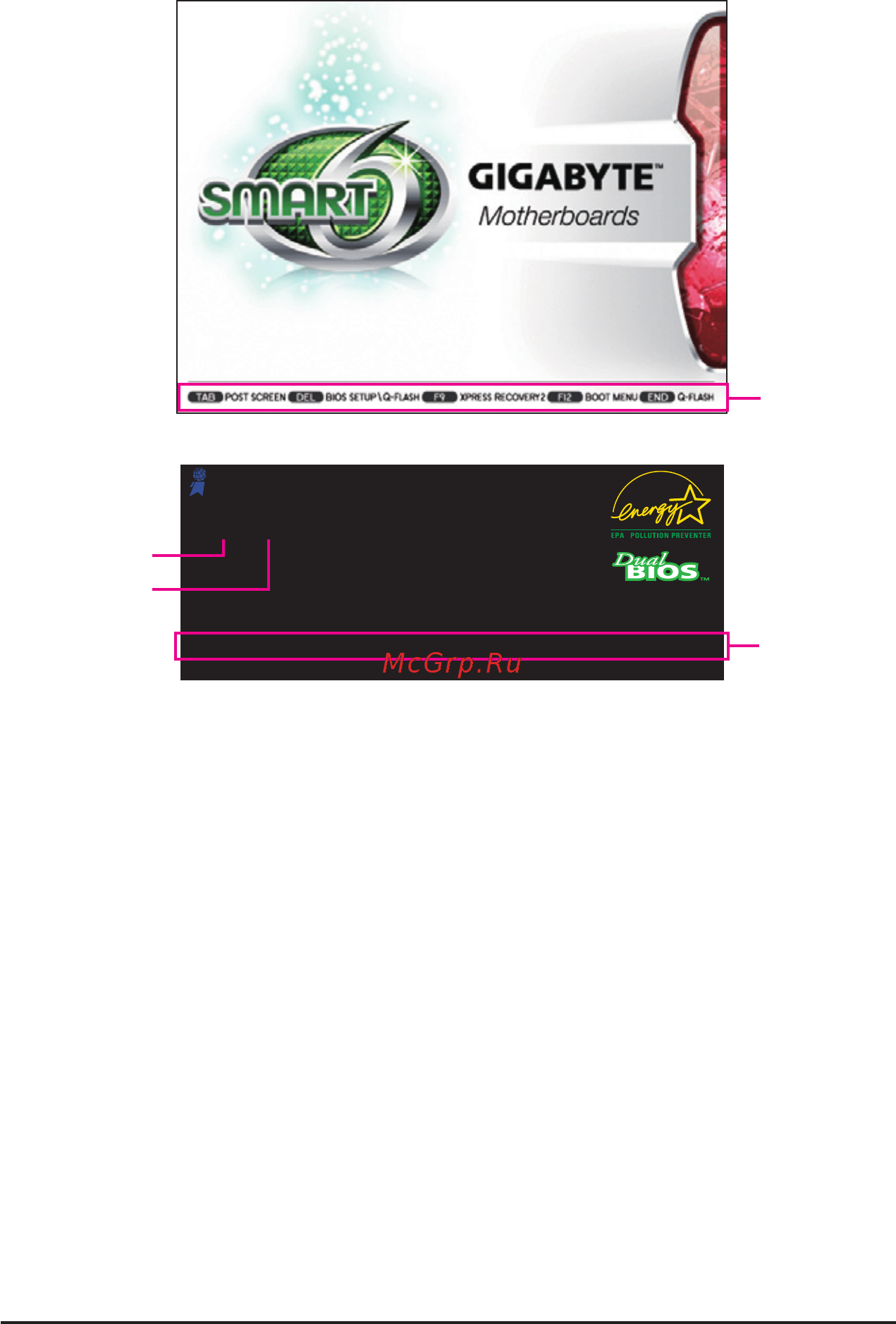 Gigabyte GA-H55-UD3H  (REV. 1.3) [32/96] A the logo screen default