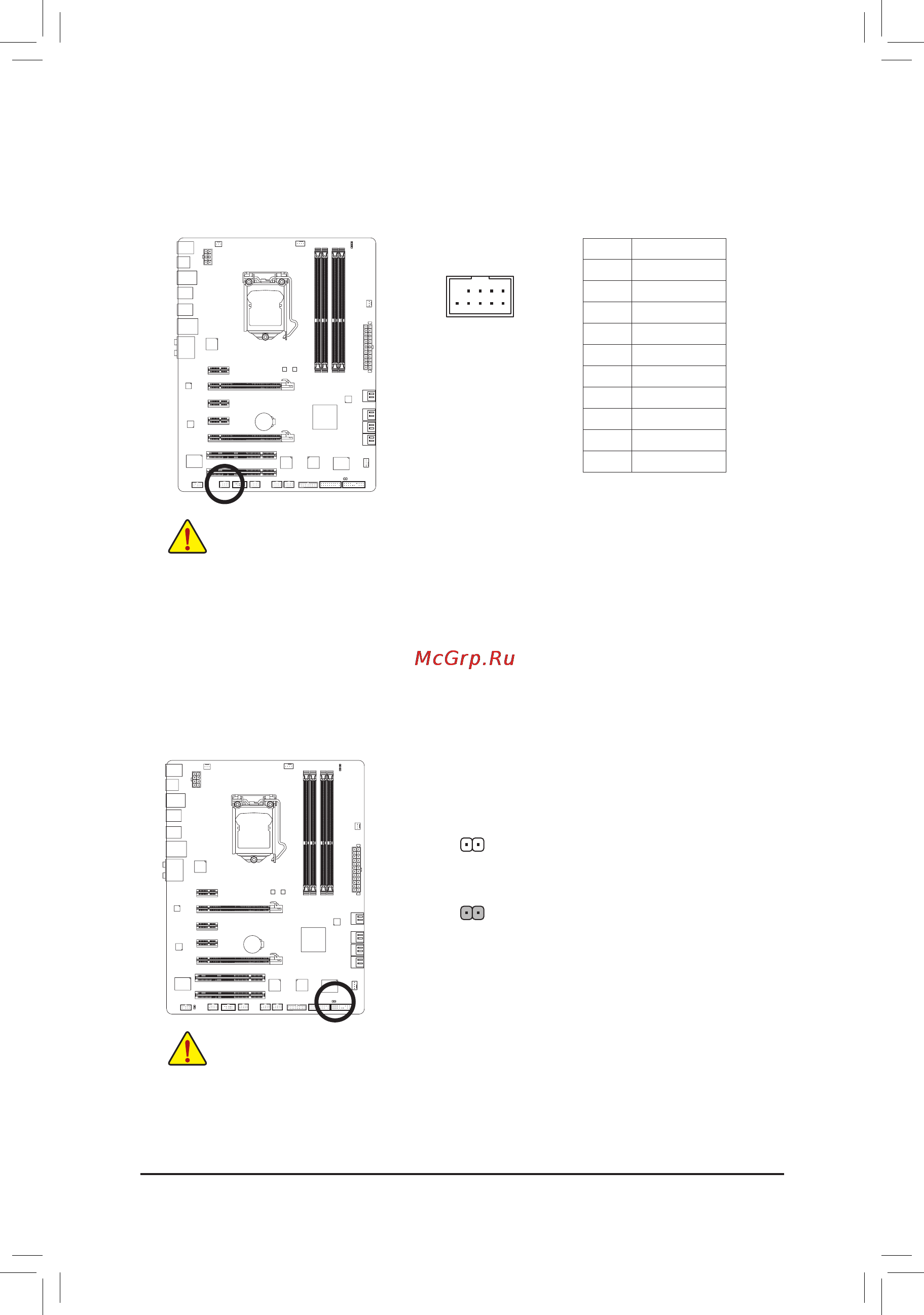 Gigabyte GA-P67X-UD3R-B3  (REV. 1.0) [30/116] F_1394 ieee 1394a header