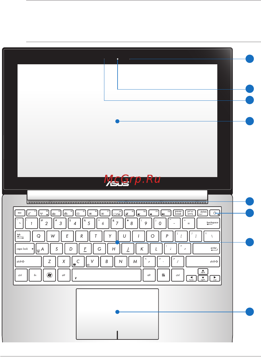 Asus Zenbook UX31LA-C4048H [12/112] Вид сверху