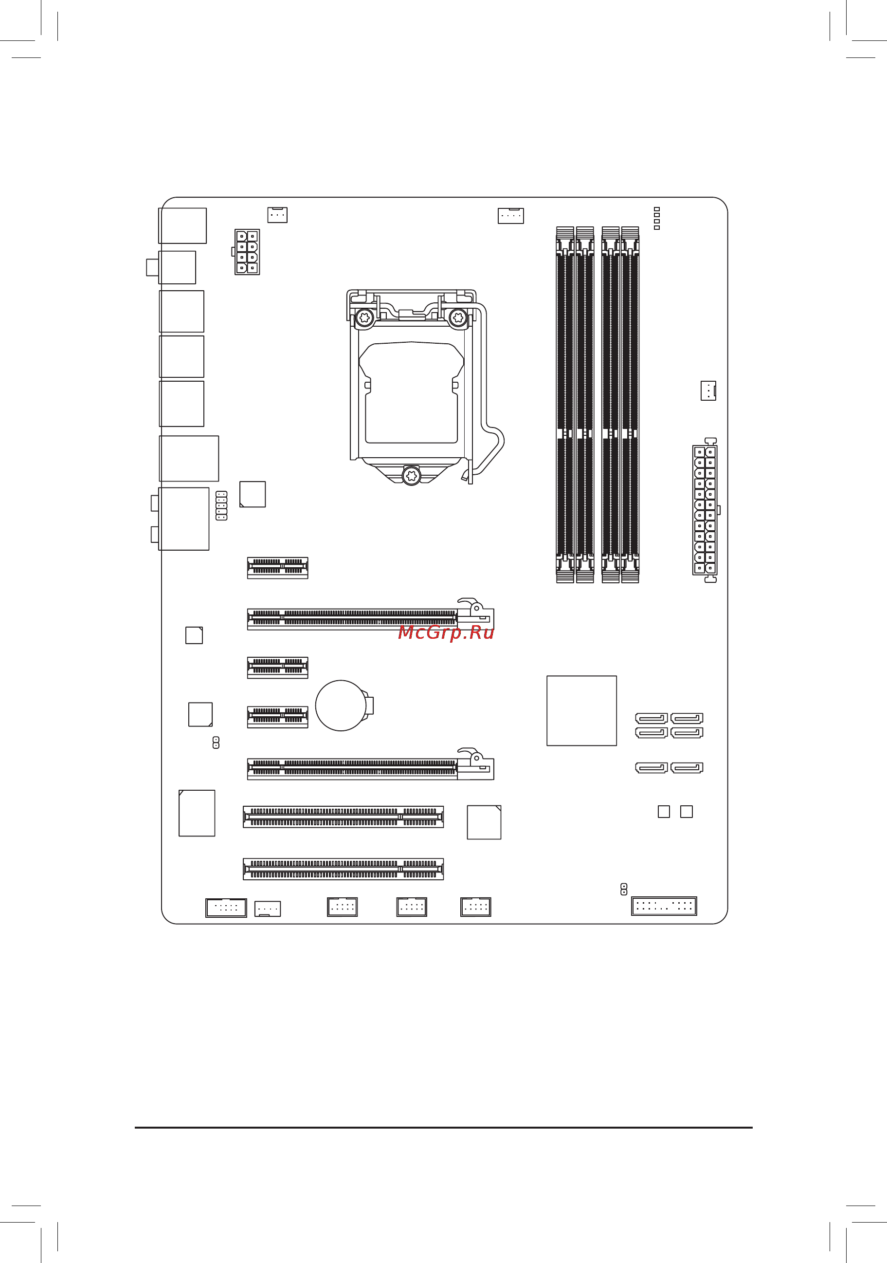 Gigabyte GA-P67A-UD3R-B3  (REV. 1.1) [7/104] Ga p67a ud3r b3 motherboard layout