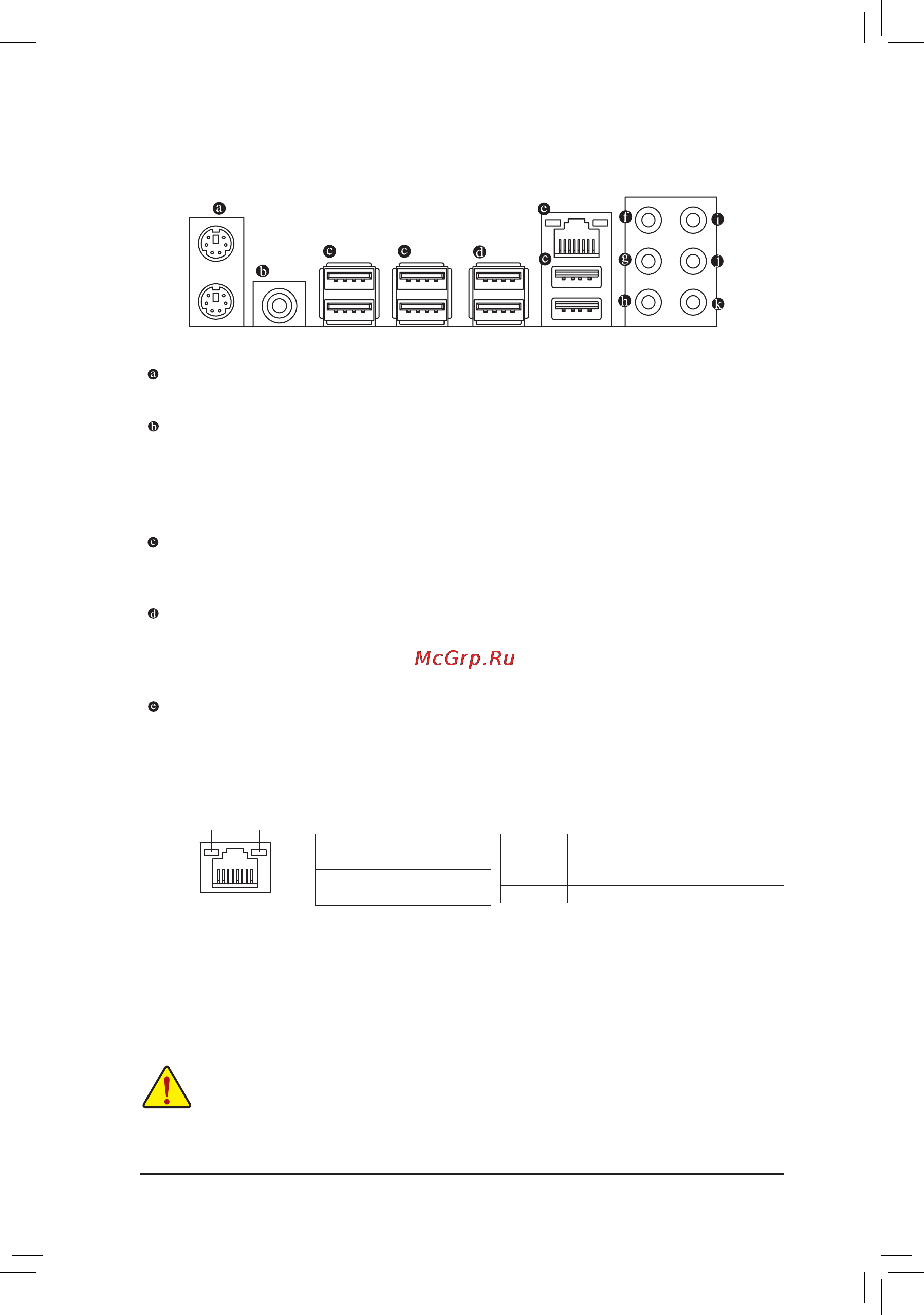 Gigabyte GA-P65A-UD3  (REV. 1.0) [13/24] 6 интерфейсные разъемы на задней панели