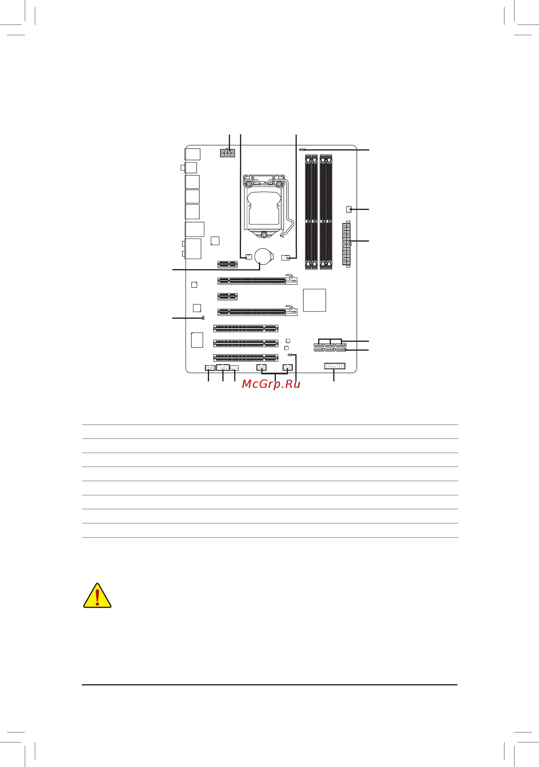 Gigabyte GA-P65A-UD3  (REV. 1.0) [15/24] 7 внутренние интерфейсные разъемы