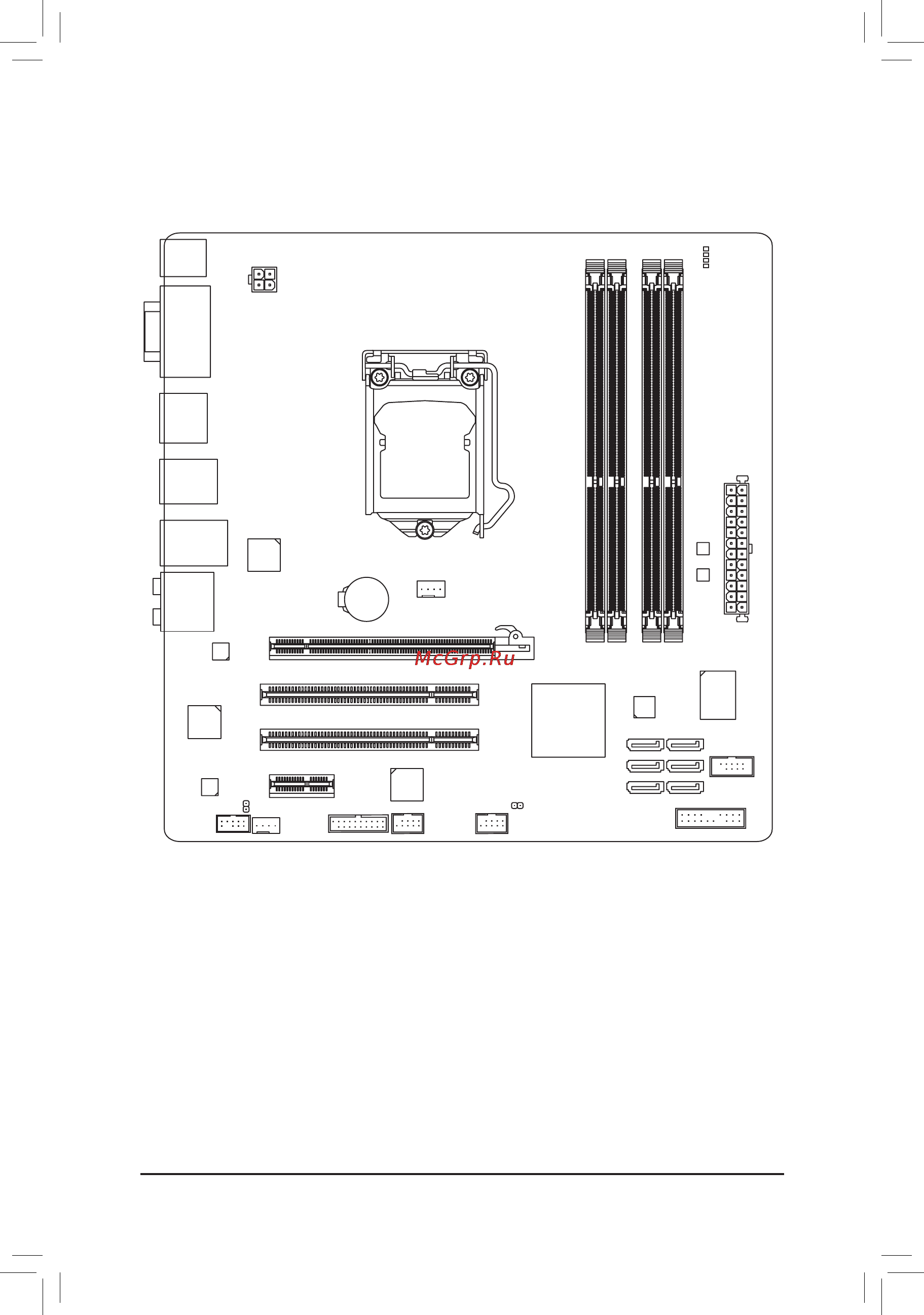 Gigabyte GA-HA65M-UD3H-B3  (REV. 1.0) [7/104] Ga ha65m ud3h b3 motherboard layout