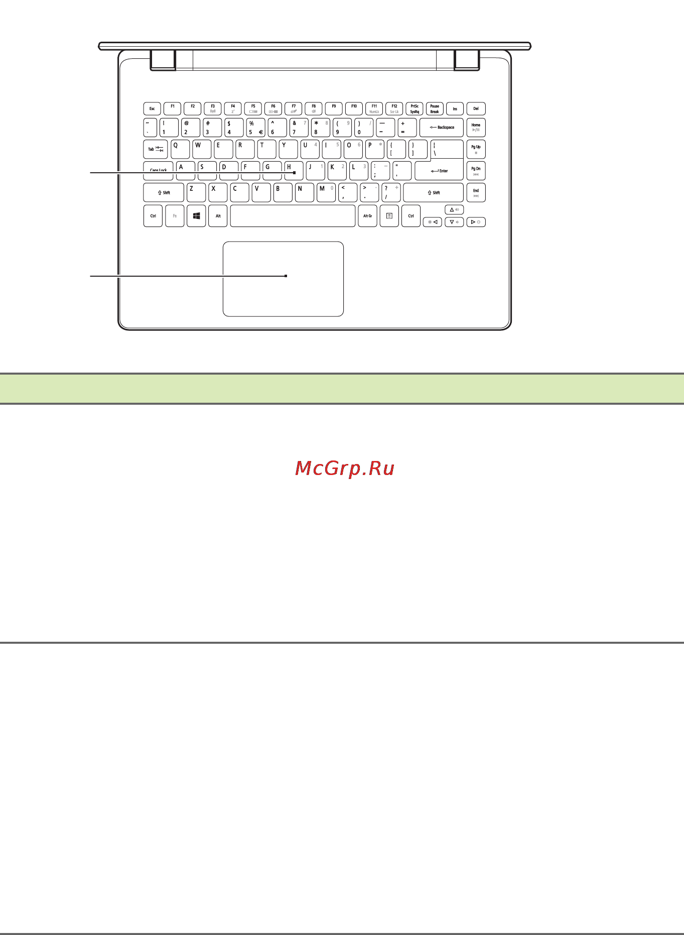Acer Aspire R3-471T-342R [10/105] Вид клавиатуры