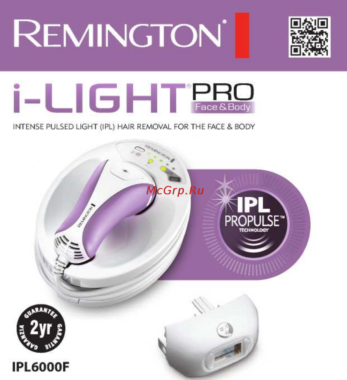Remington IPL6000F Инструкция по эксплуатации онлайн