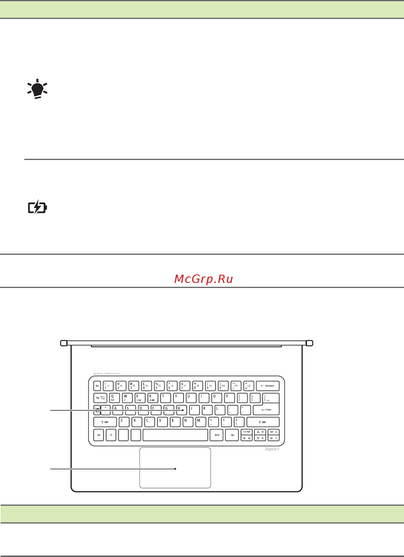 Acer Aspire R7-371T-51T4 (NX.MQQER.001) [10/105] Вид клавиатуры