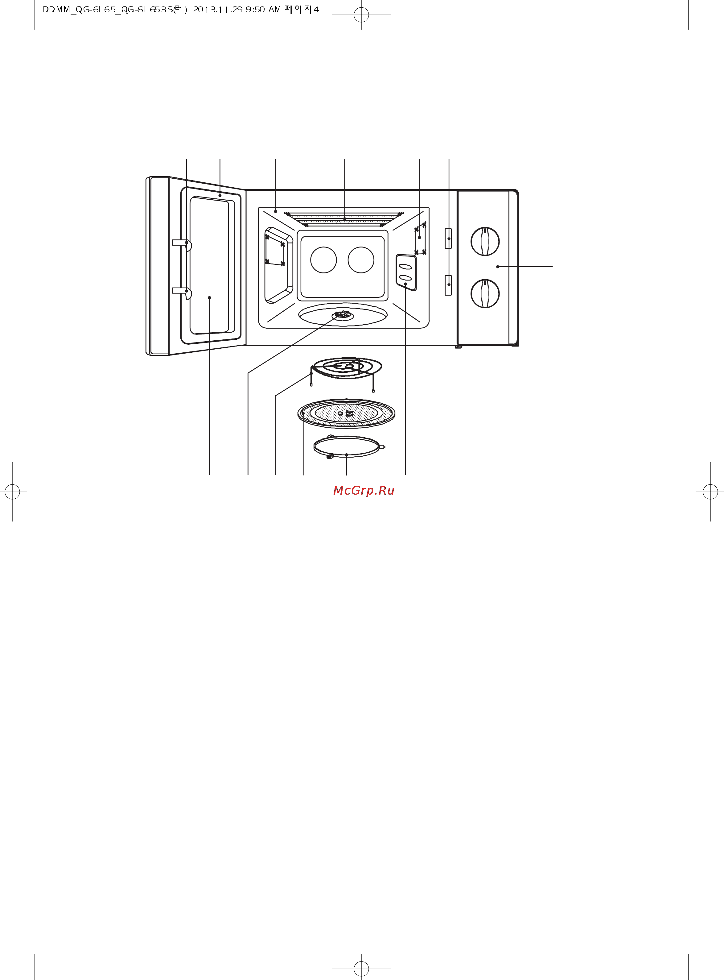 Daewoo Electronics KQG-6L65 [6/22] Внешний вид и особенности печи