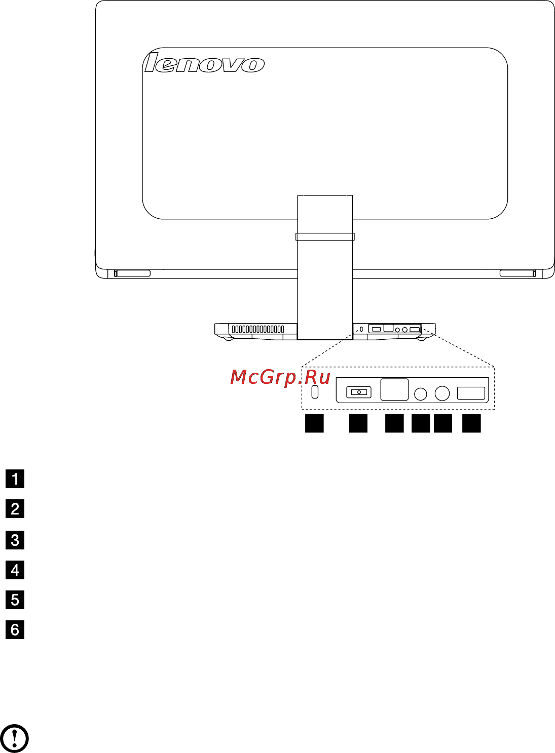 Lenovo IdeaCentre A540 /F0AN0035RK/ [9/47] Вид компьютера сзади