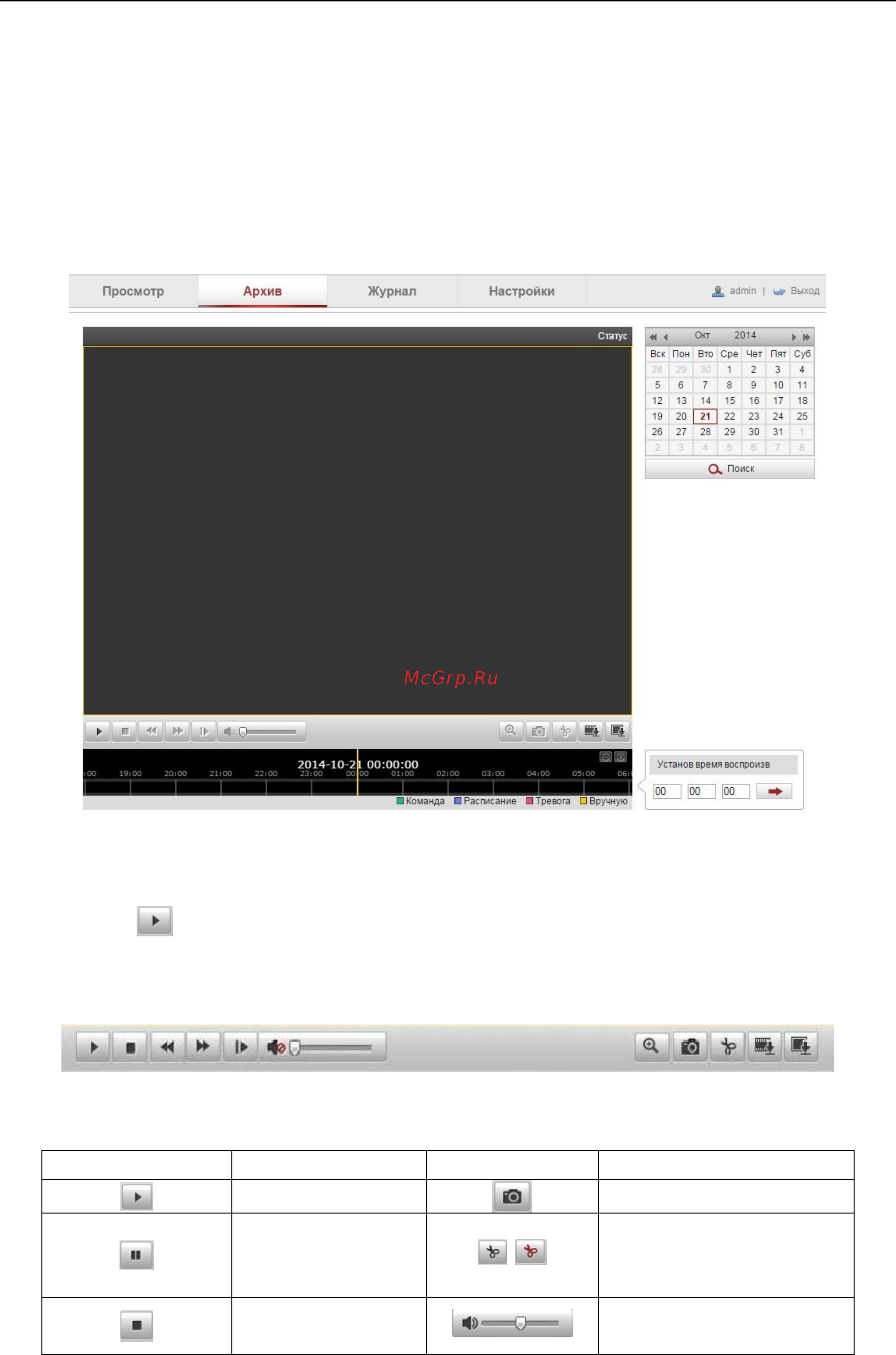 Hikvision DS-2CD2722FWD-IS [93/107] Глава 9 воспроизведение