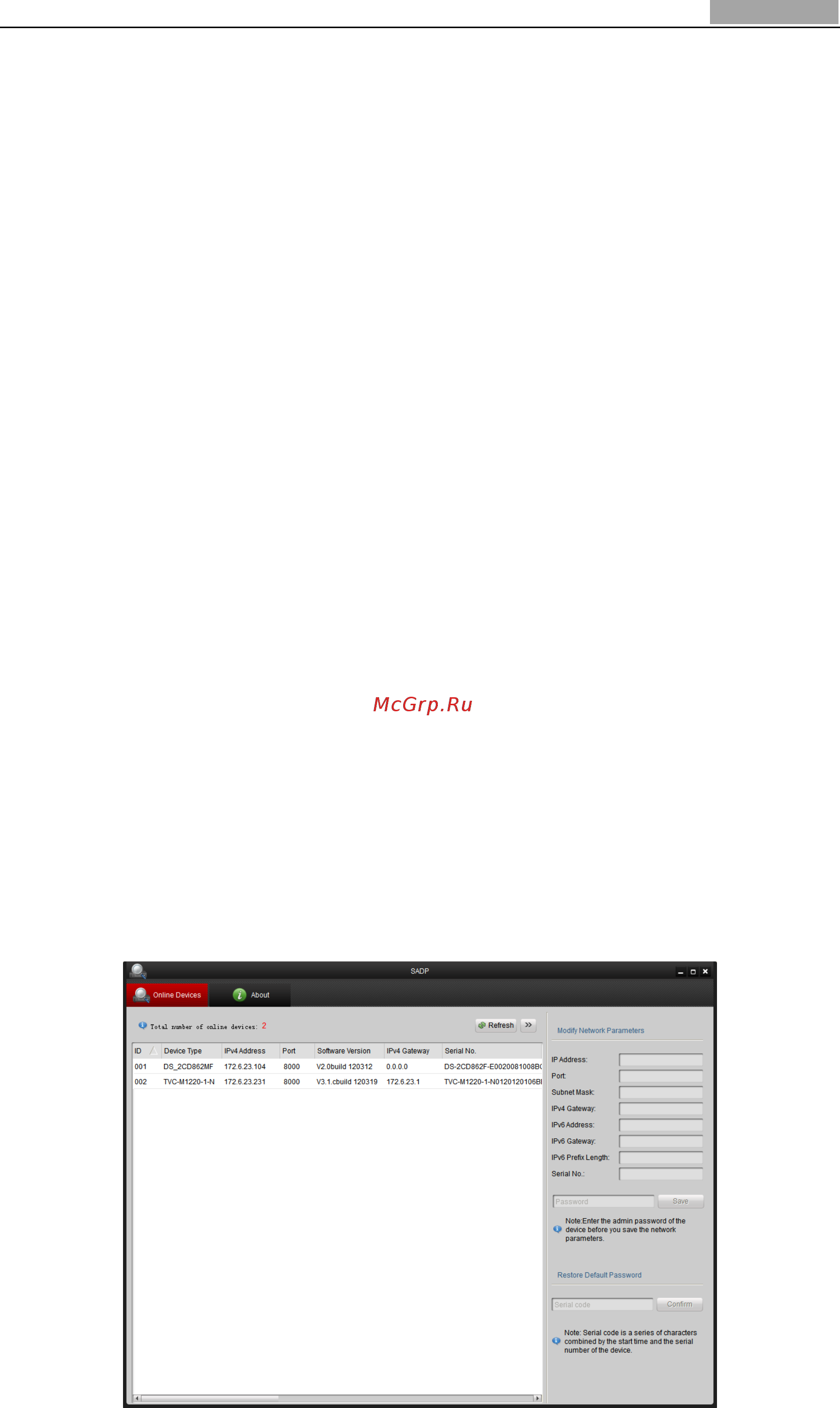 Hikvision DS-2CD7164-E [15/95] Detecting and changing the ip address