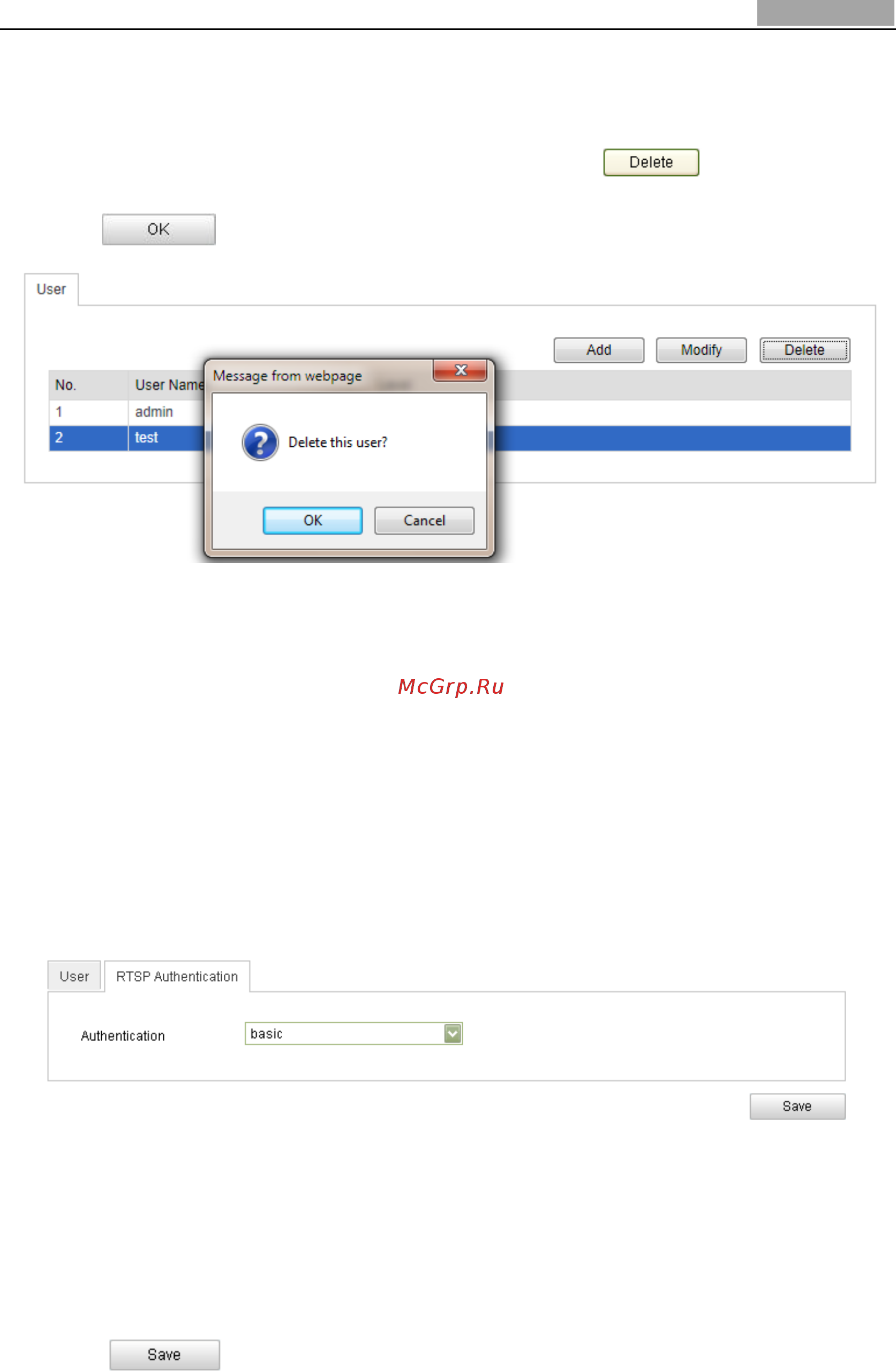 Hikvision DS-2CD8254FWD-EI [84/95] Configuring rtsp authentication