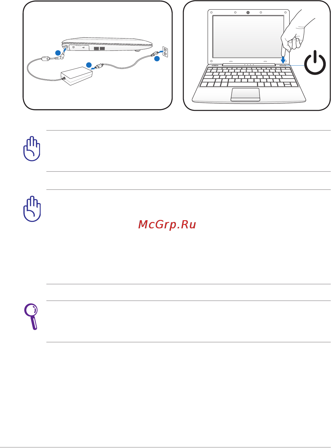 Asus EEE PC 1008HA [22/56] Подготовка eee pc