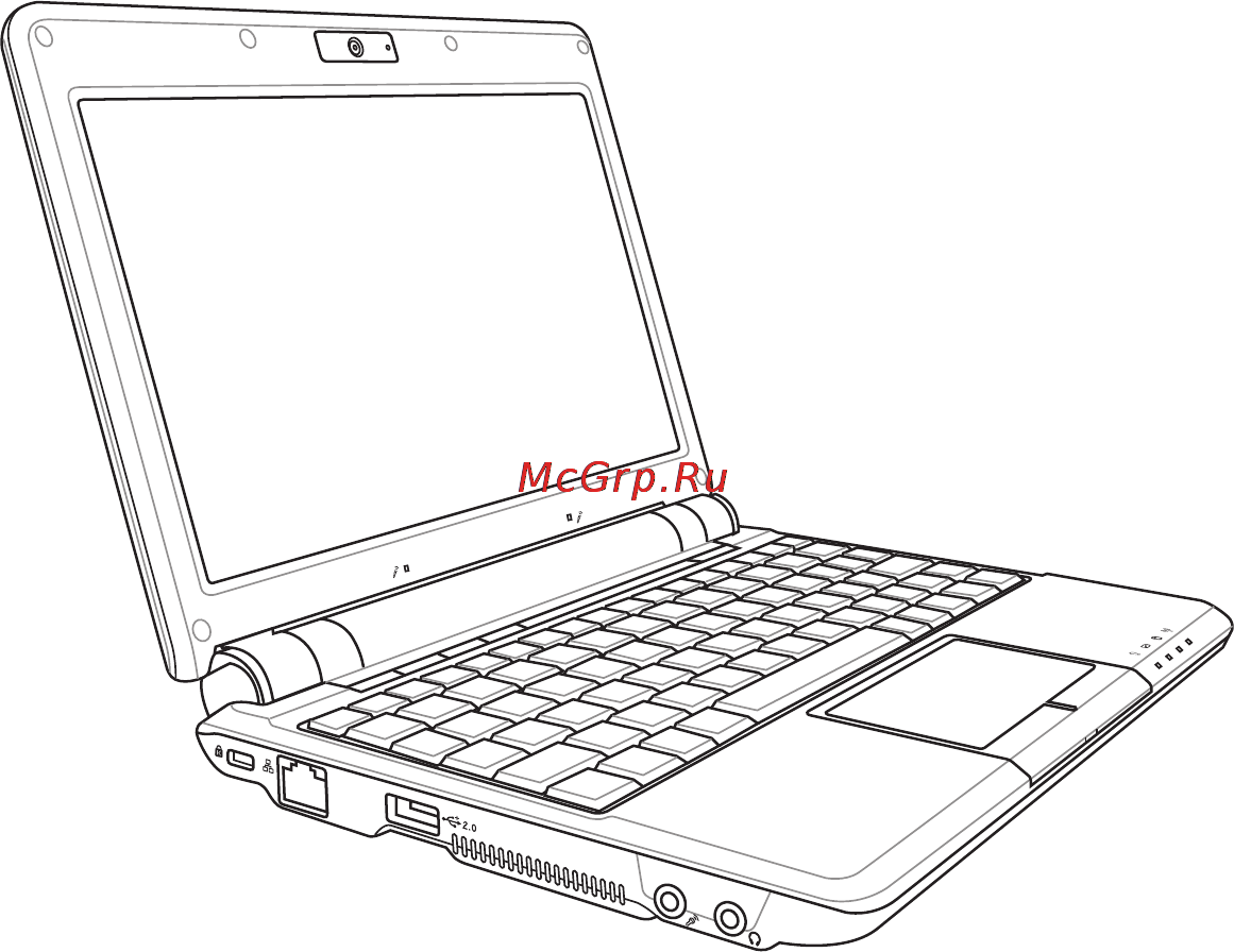 Asus EEEPC 1000HE Инструкция по эксплуатации онлайн