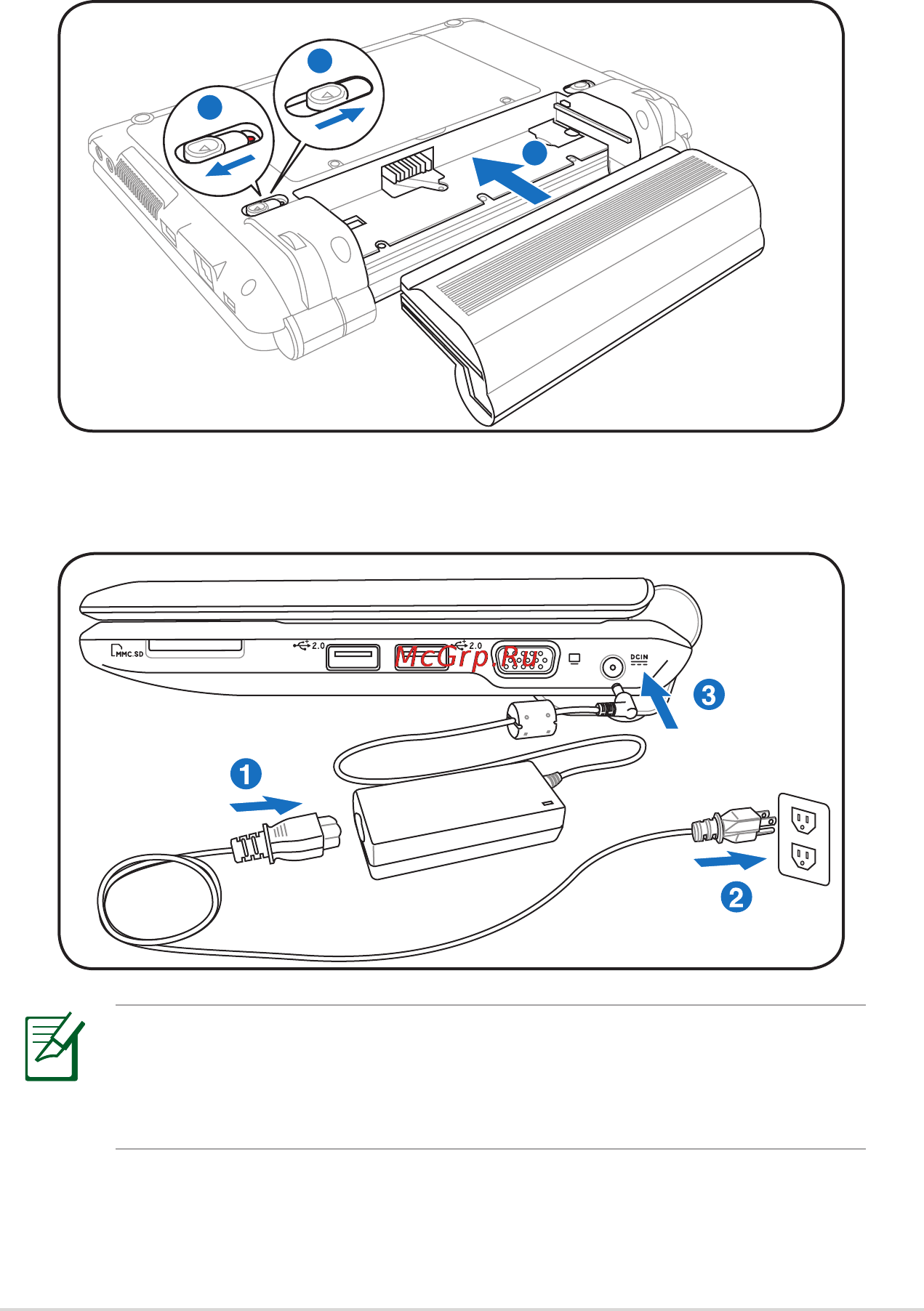 Asus EEEPC 1000HE [11/86] Подготовка eee pc