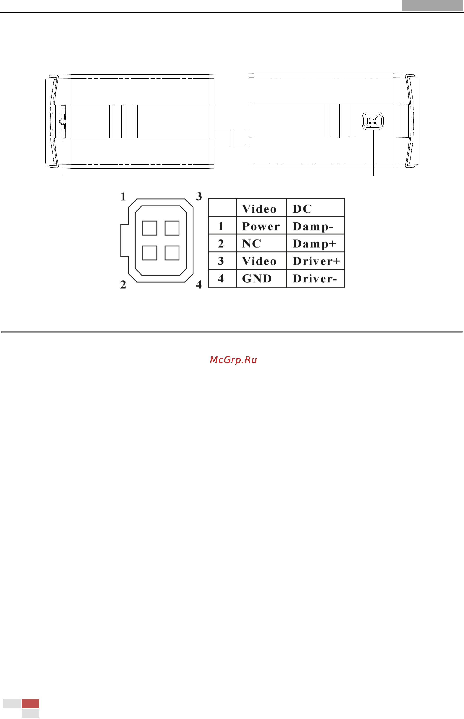 Hikvision DS-2CC1191P-A [12/18] Описание боковой панели