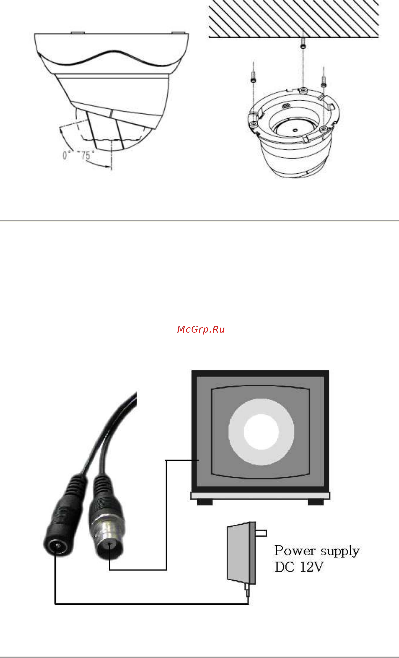 Hikvision DS-2CC102P-IRA [12/20] Задняя панель