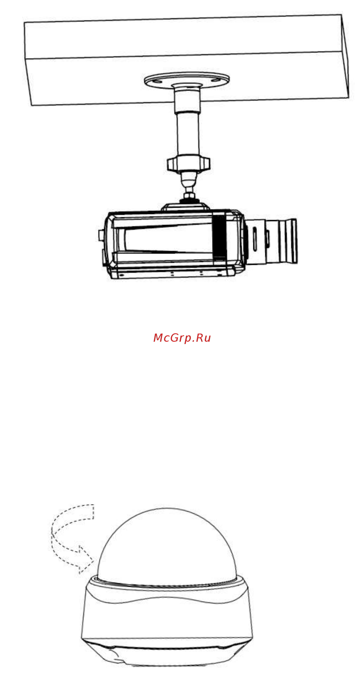 Hikvision DS-2CC112P [12/22] Установка купольной камеры
