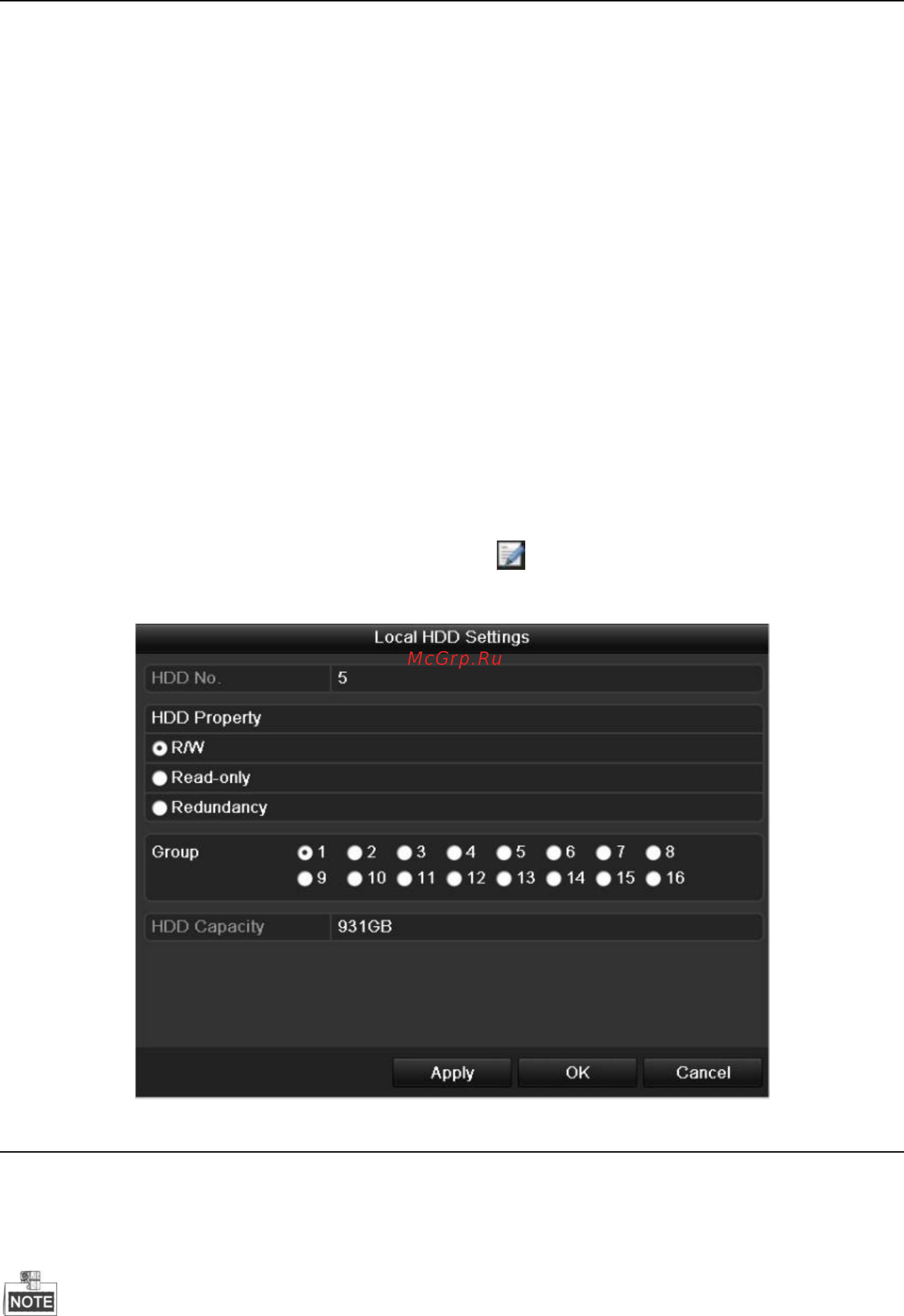 Hikvision DS-7204HVI-SH [188/230] Настройки свойств hdd
