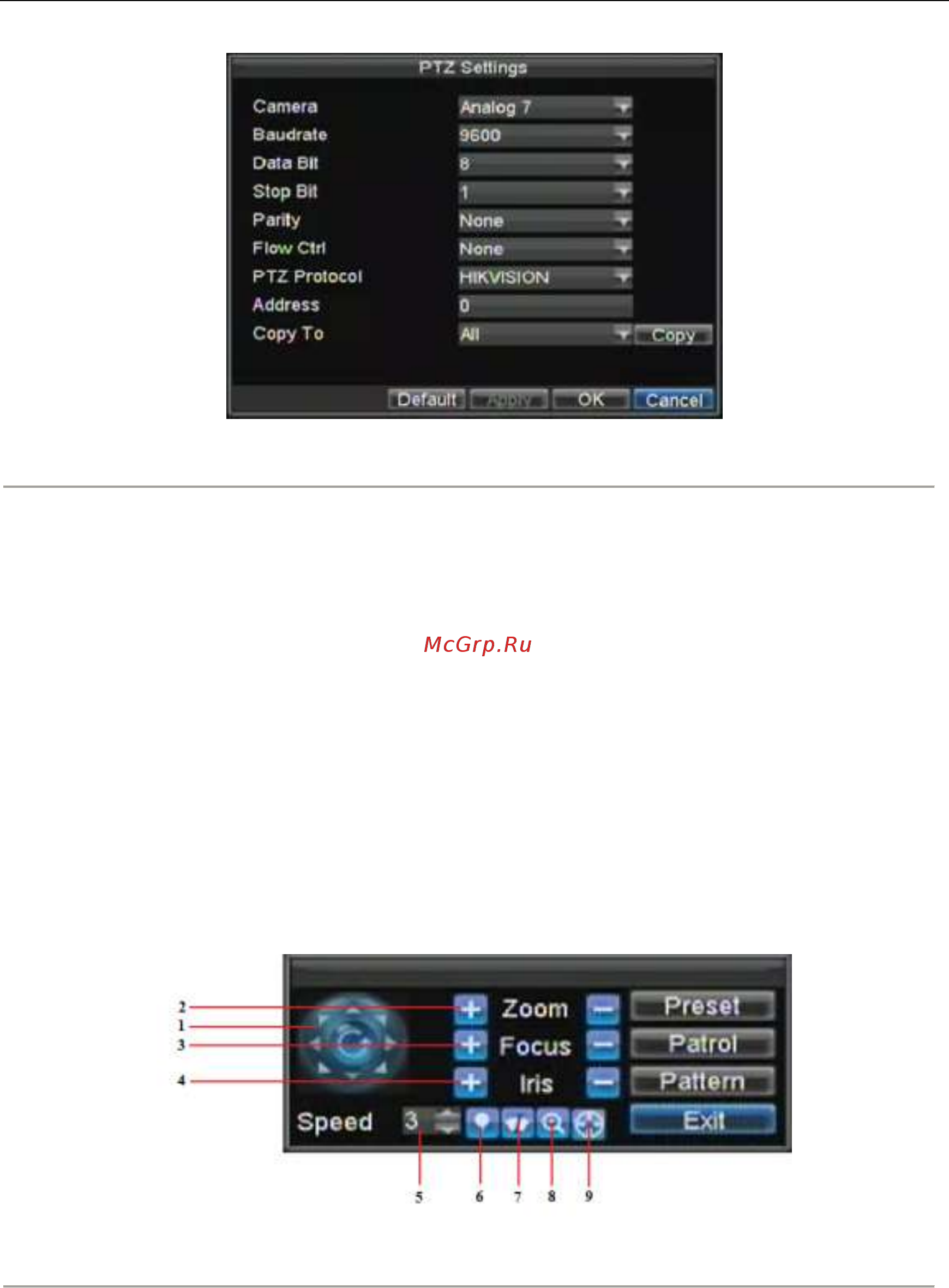 Hikvision DS-9104 [73/102] Настройки предустановок патрулей моделей