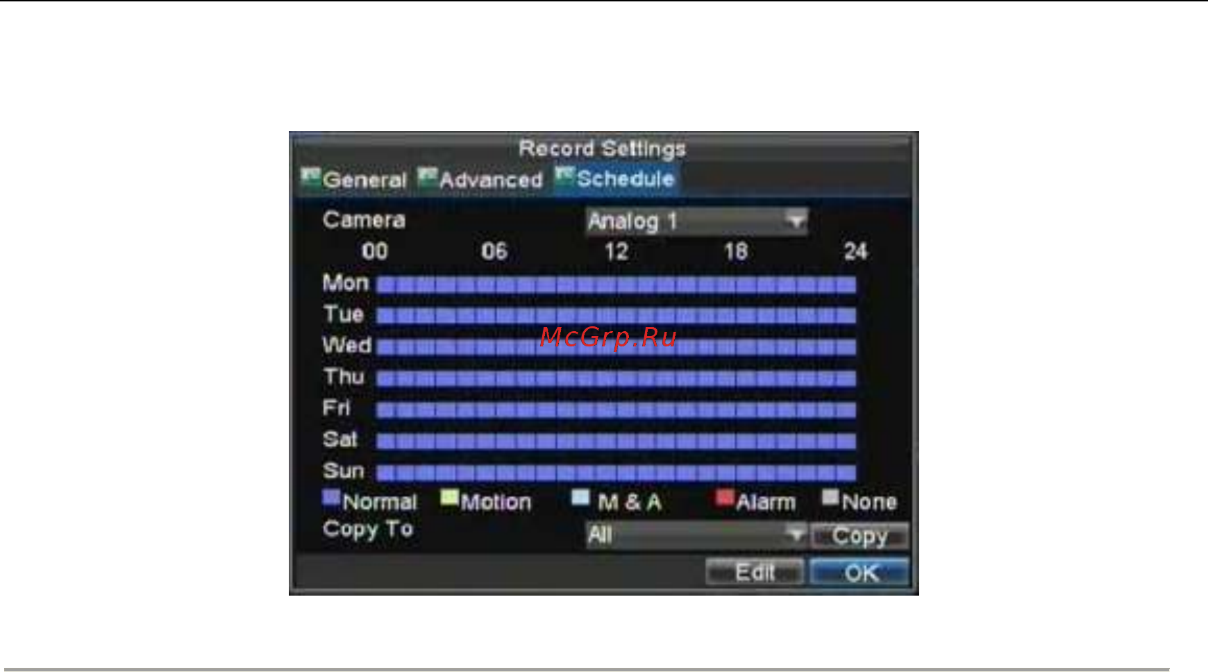 Hikvision DS-8104HCI-S [32/97] Ручная запись