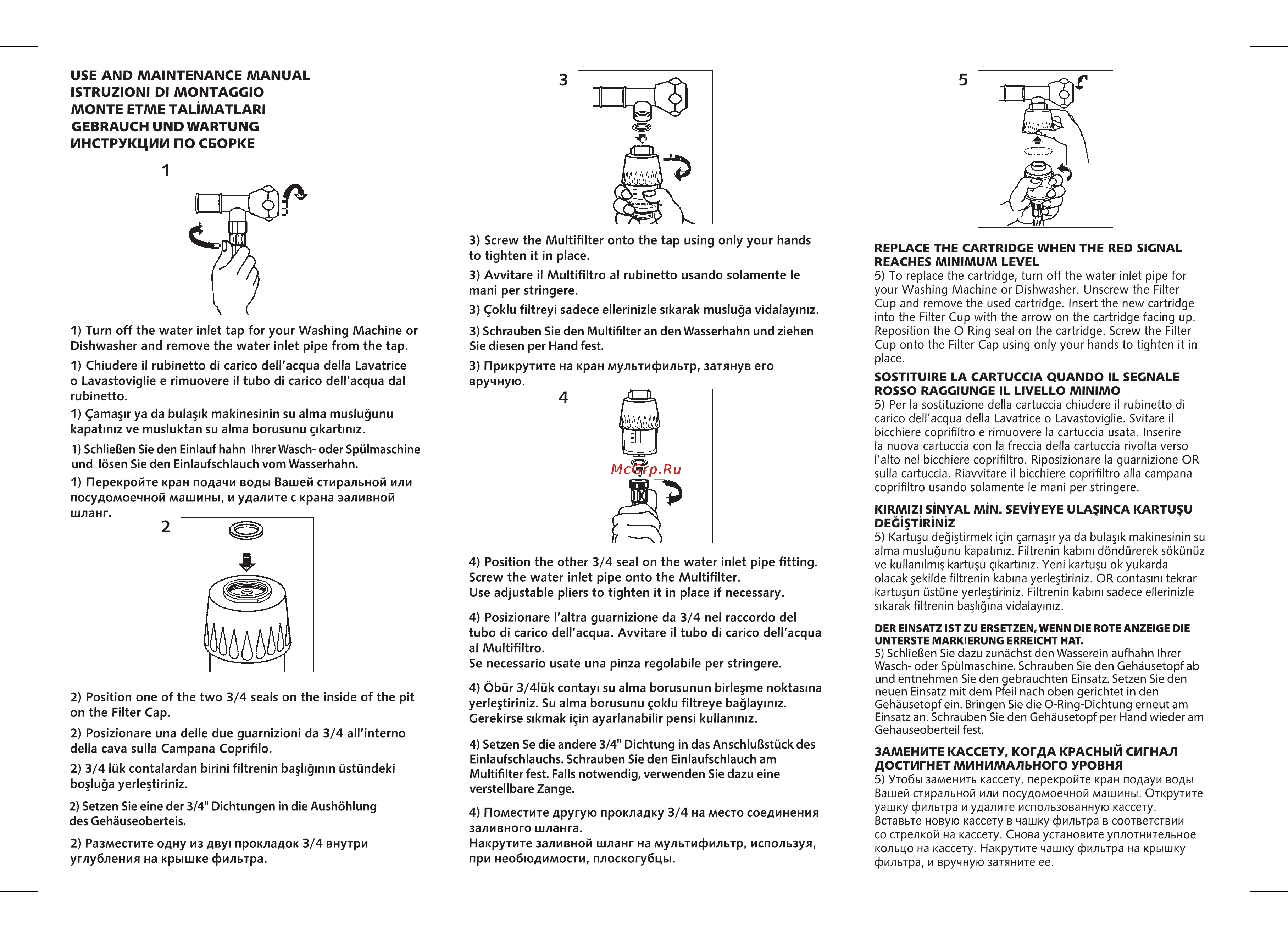Indesit C00091863 [2/2] Use and maintenance manual istruzioni di montacgio monte etme talîmatlari gebrauch und wartung инструкции по сборке