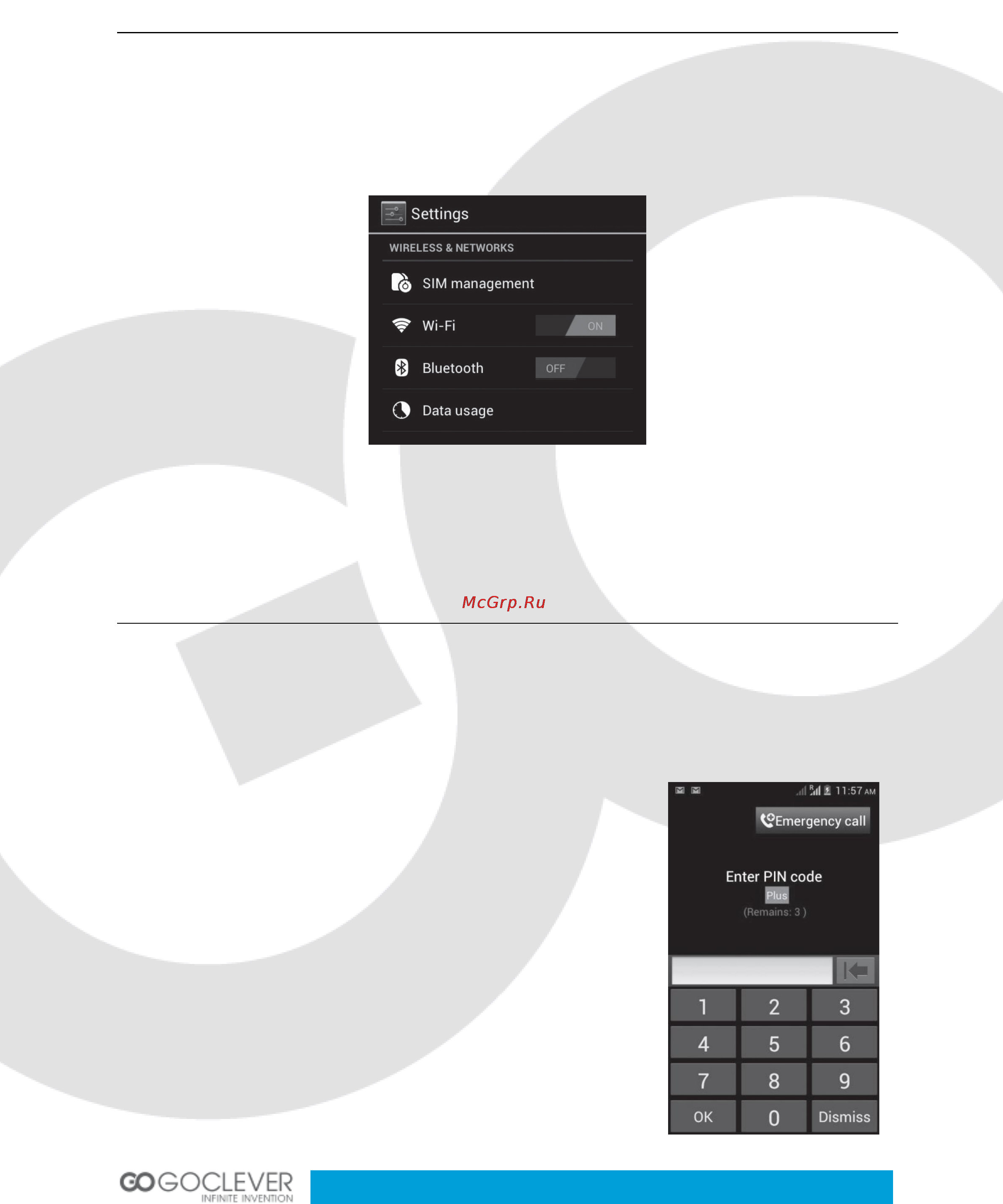 Goclever FONE 570Q [17/24] Connecting to the wireless network