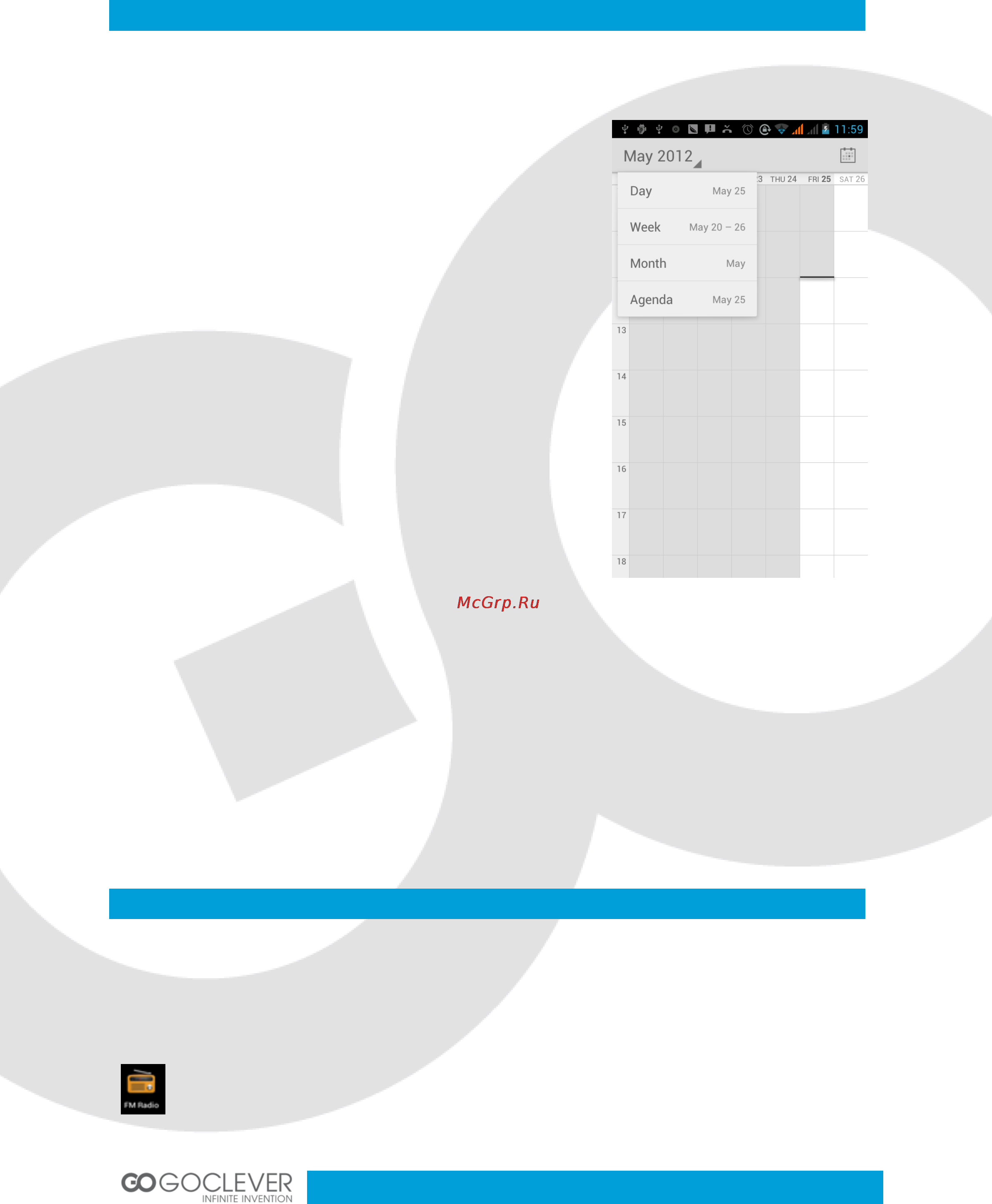 Goclever FONE 450 [24/64] Calendar