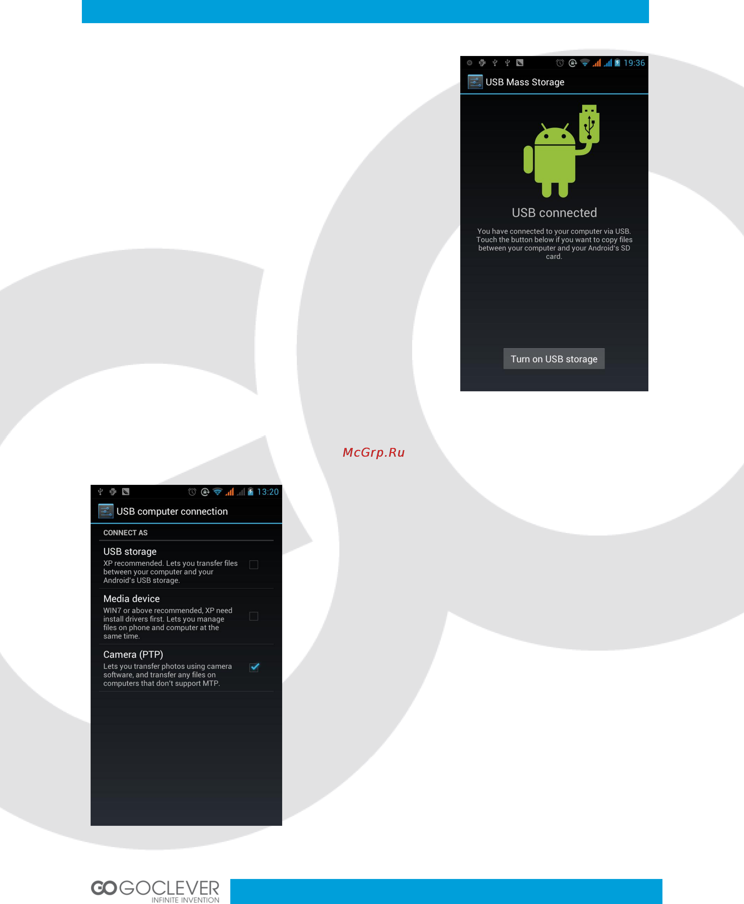 Goclever FONE 450 [5/64] Using memory card as a usb disk