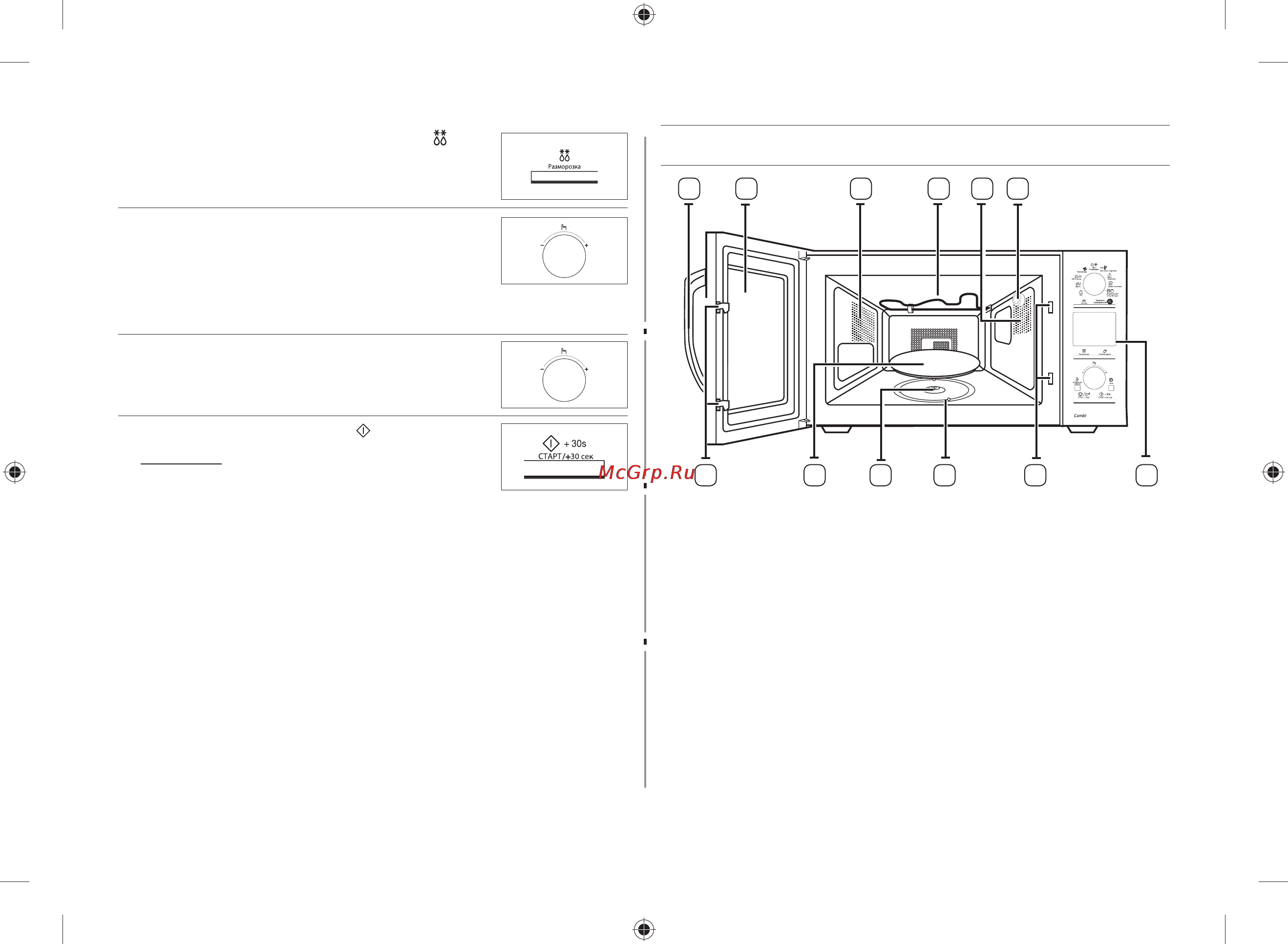Samsung CE118PTR-X [12/48] Функции микроволновой печи