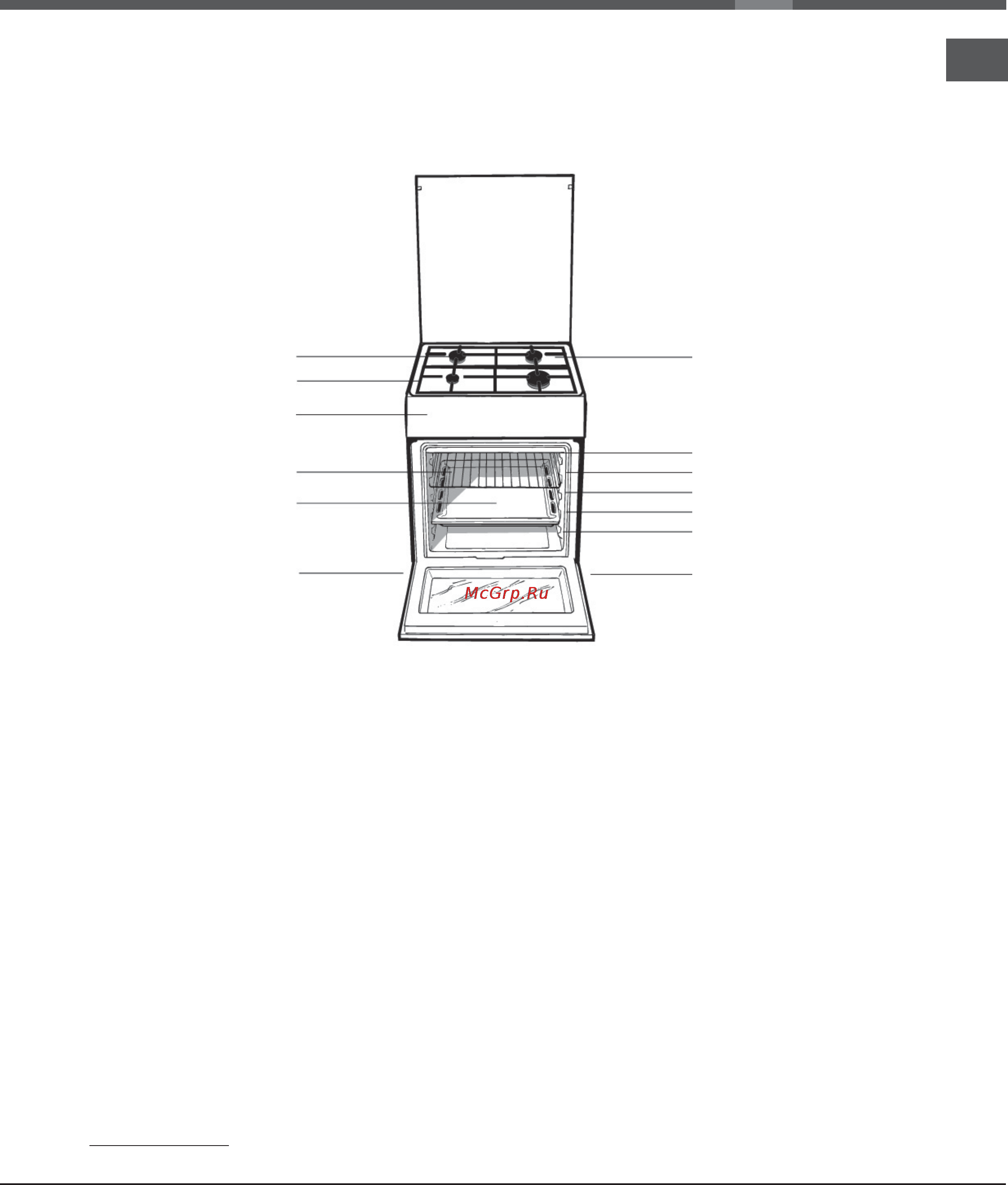 Hotpoint-Ariston H5GG1F (X) RU Инструкция по эксплуатации онлайн [7/16] 109928