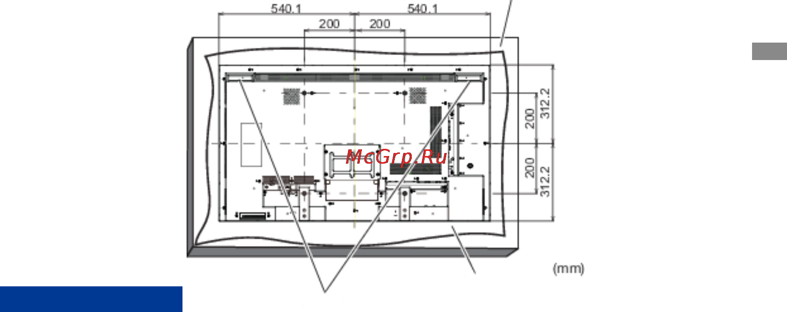 Iiyama ProLite LH4780SB-B1 [14/56] Использование настенного или потолочного крюка для крепления монитора