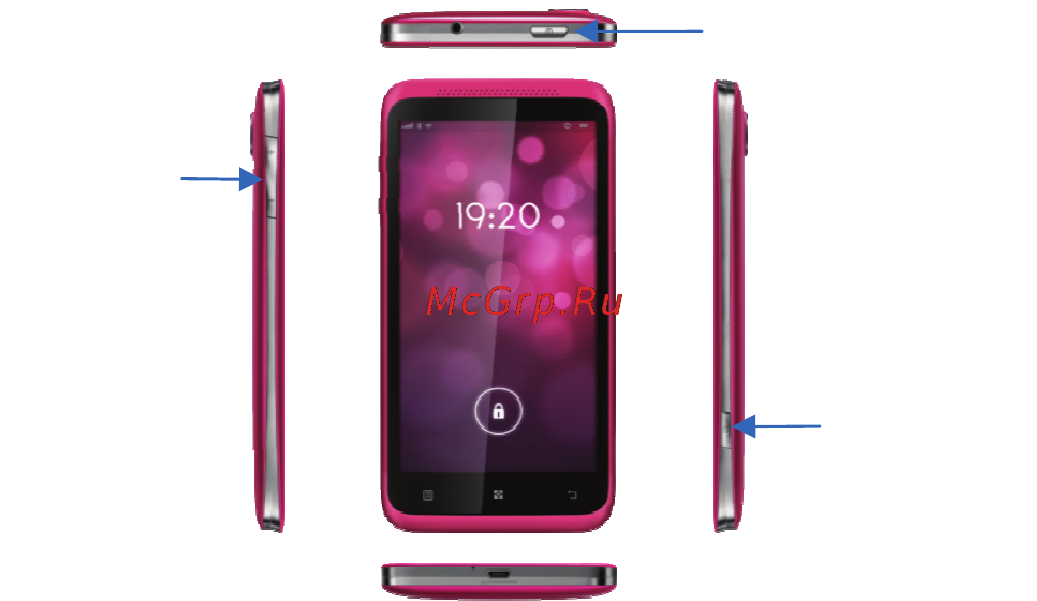 Lenovo IDEAPHONE S720 [4/32] Port assignment and button layout