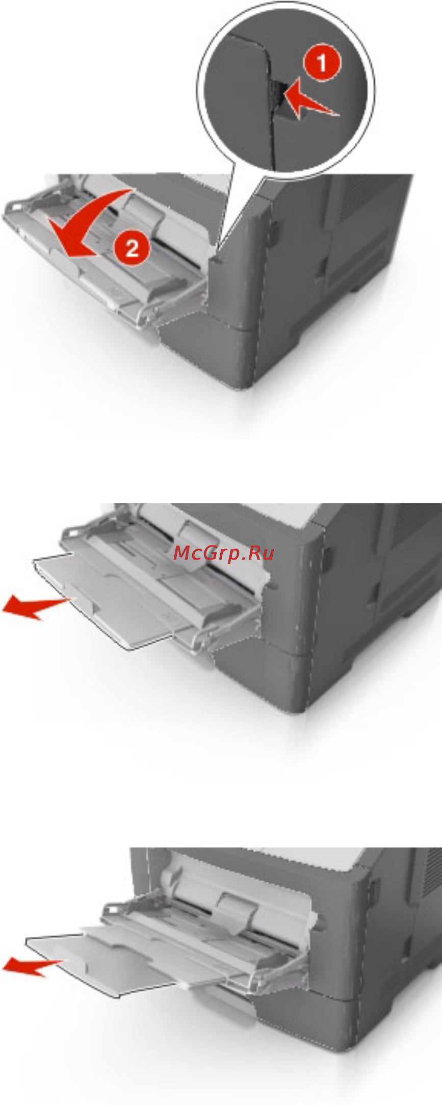 Develop ineo 4000P [47/217] Loading the multipurpose feeder