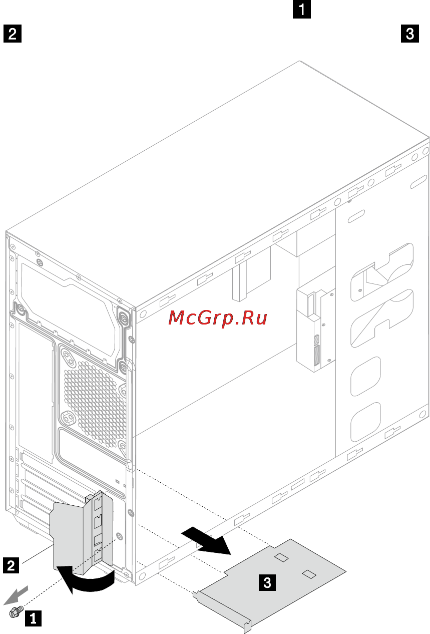 Lenovo H50-50 /90B7002VRS/ [54/63] Замена адаптера pci express