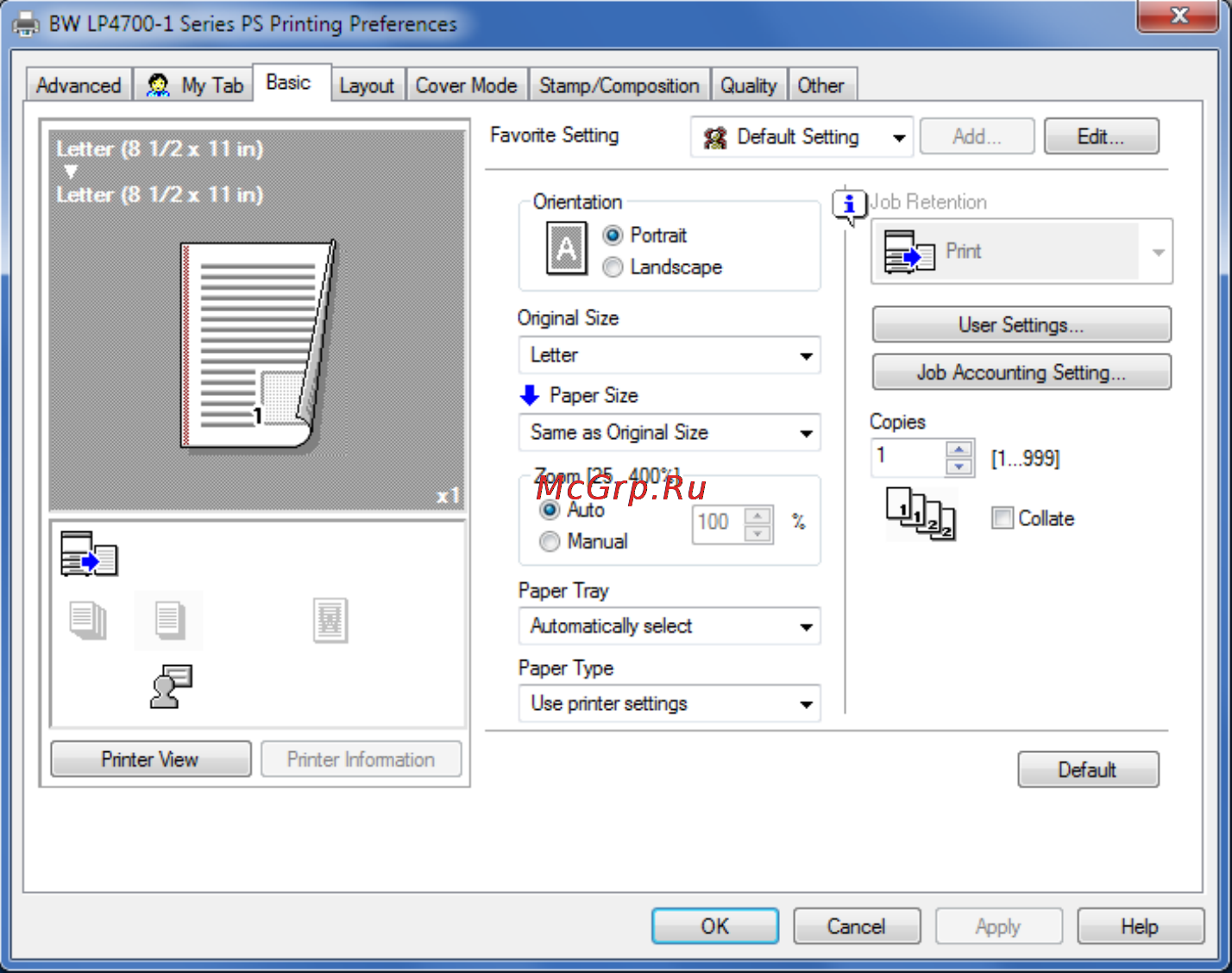 Develop ineo 3300P [22/41] Printing