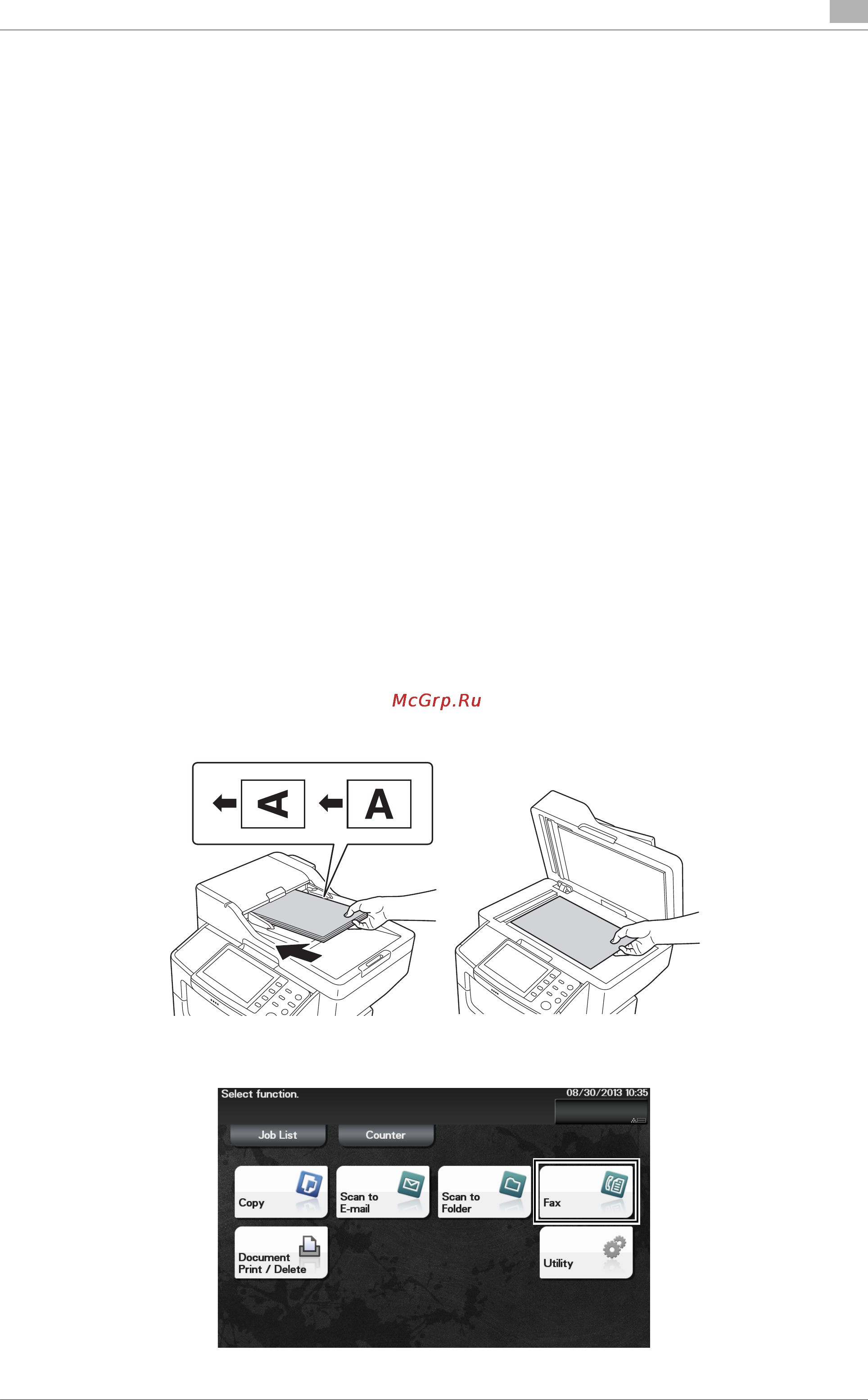 Develop ineo 4750 [53/70] Using the fax function