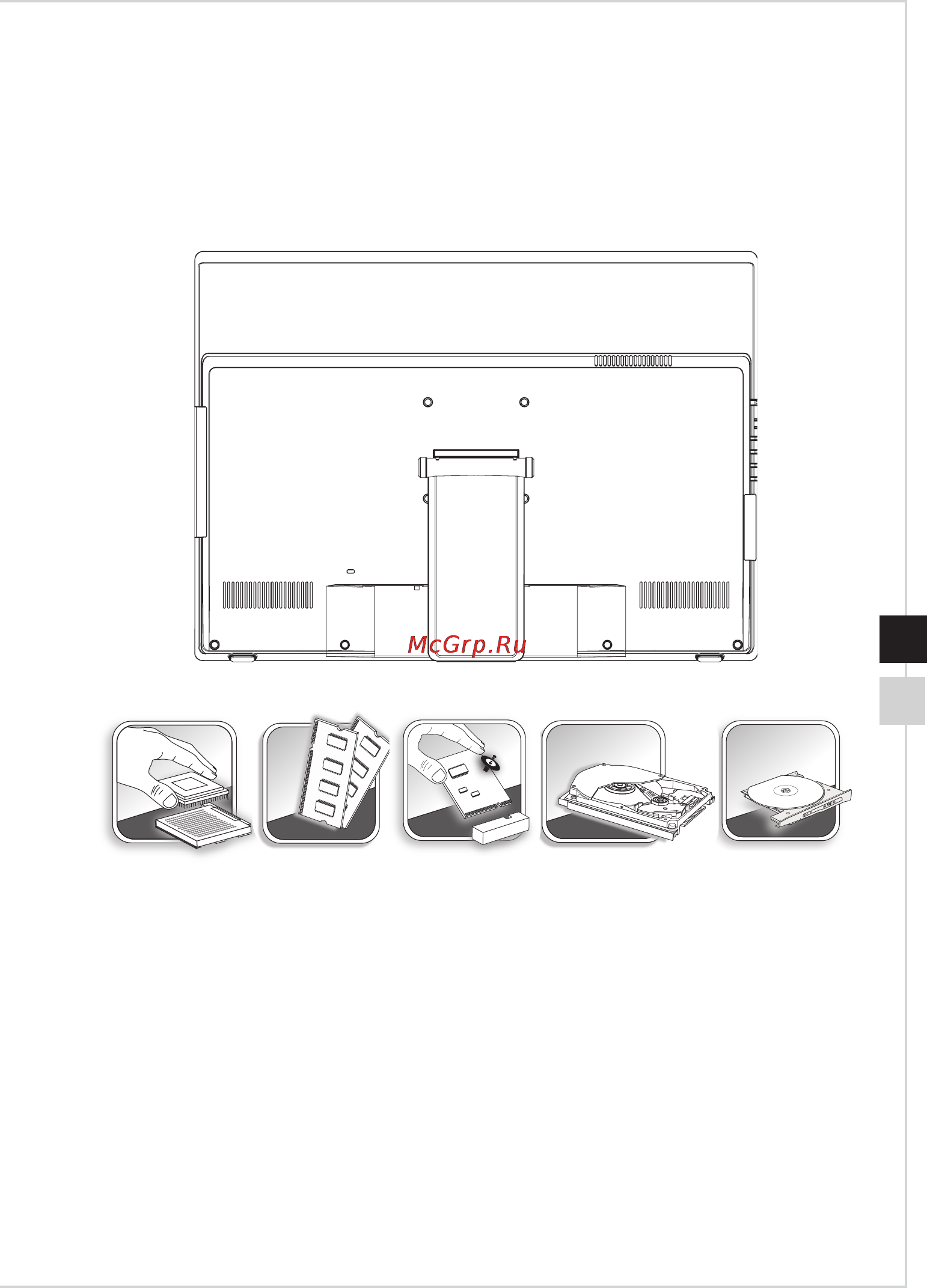 MSI AG240 2PE-040RU [17/53] Замена и обновление компонентов