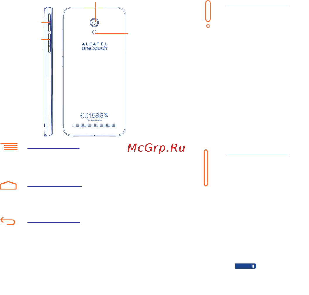 Alcatel ONETOUCH Idol 2 Mini S [3/25] 2 1 подготовка к работе