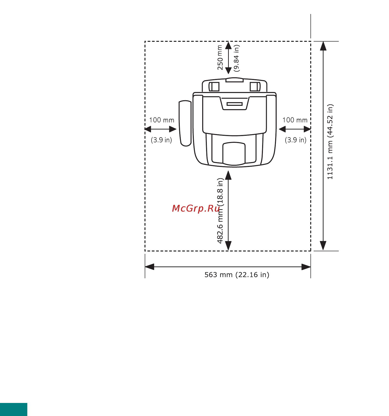 Samsung SF-565PR [19/222] Свободное пространство