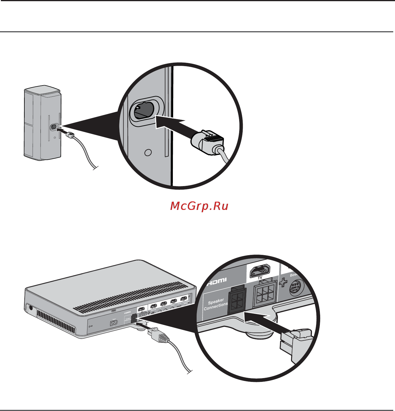 Bose CineMate 520 Black [13/34] Настенный монтаж громкоговорителей