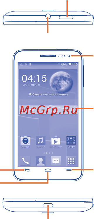 Alcatel ONETOUCH POP D5 5038 [3/44] Зовнішній вигляд телефону