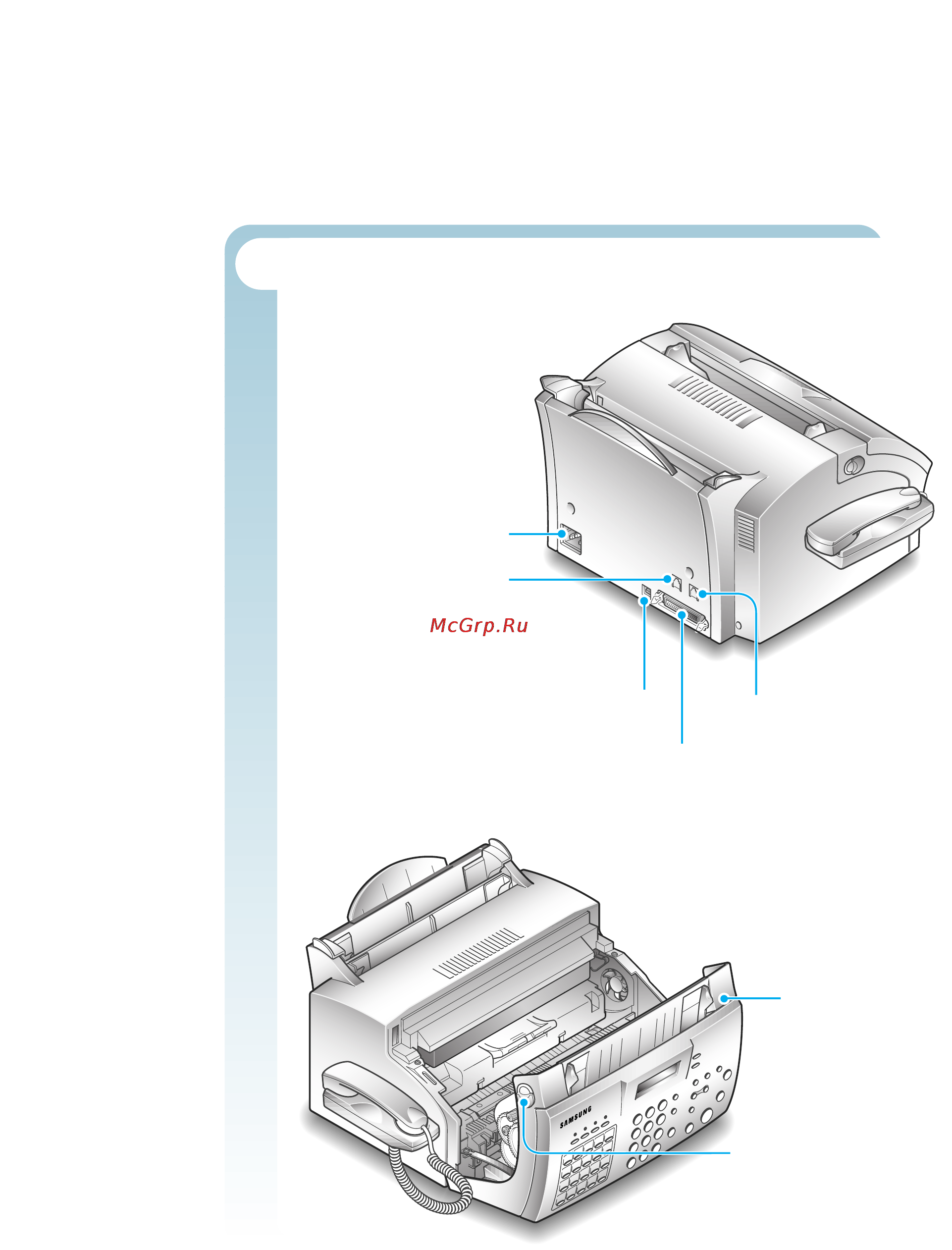 Samsung SF-531P [19/167] Identifying connecting parts and others