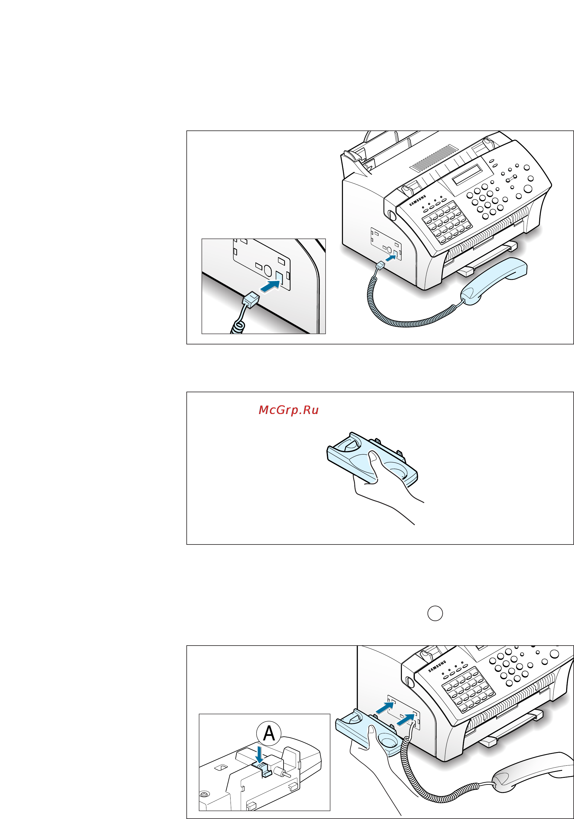 Samsung SF-531P [22/167] Handset and handset cradle