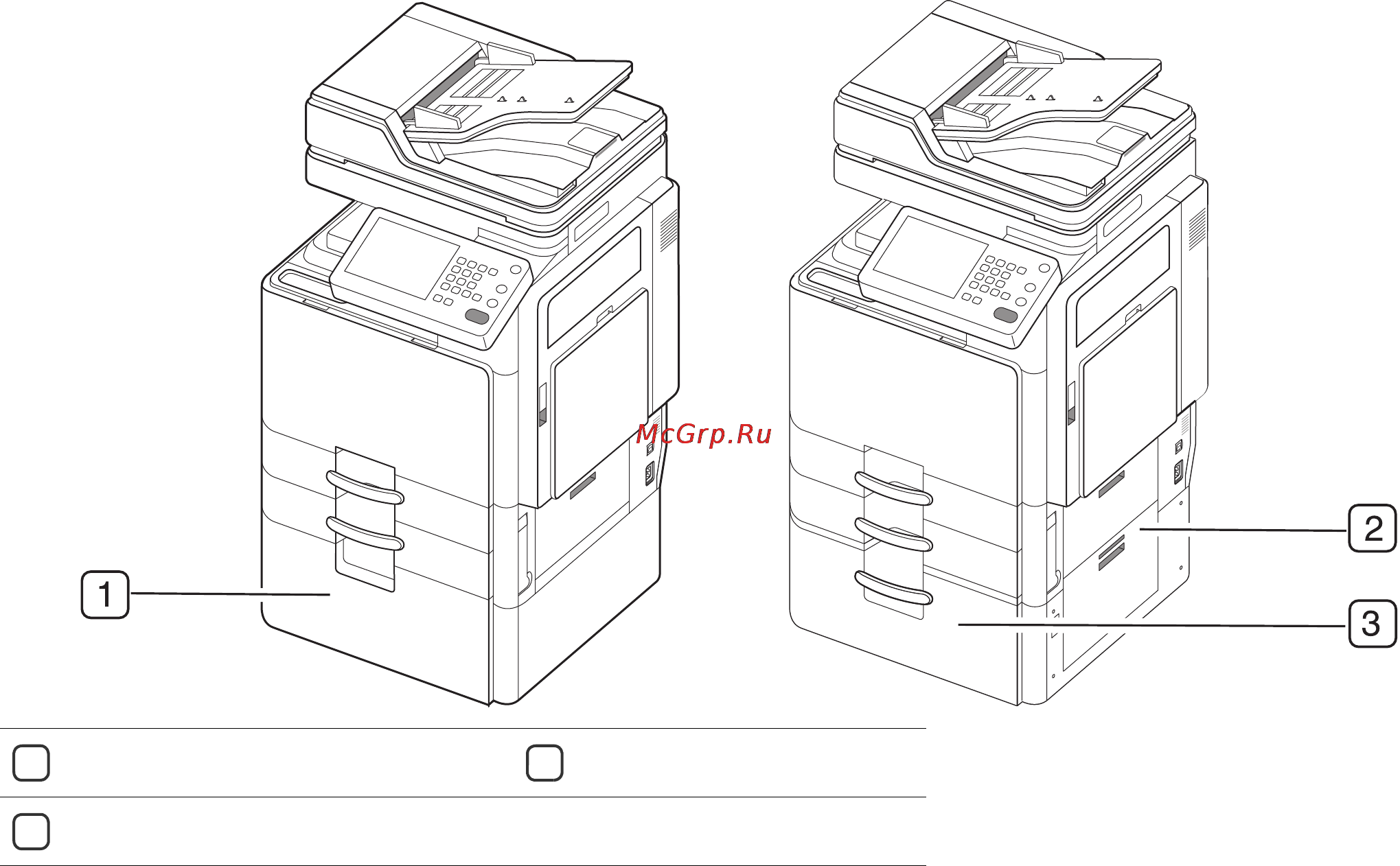 Samsung SCX-8230NA [23/279] Вид с подставкой и податчиком бумаги повышенной емкости дополнительно