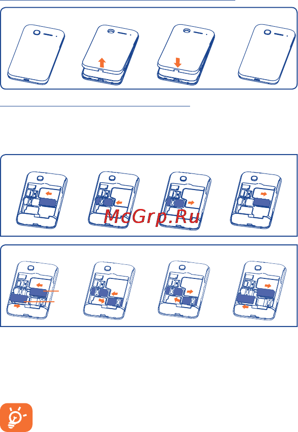 Alcatel ot4018d pop d1 (2 sim) black/pure white [5/44] 2 перед началом работы